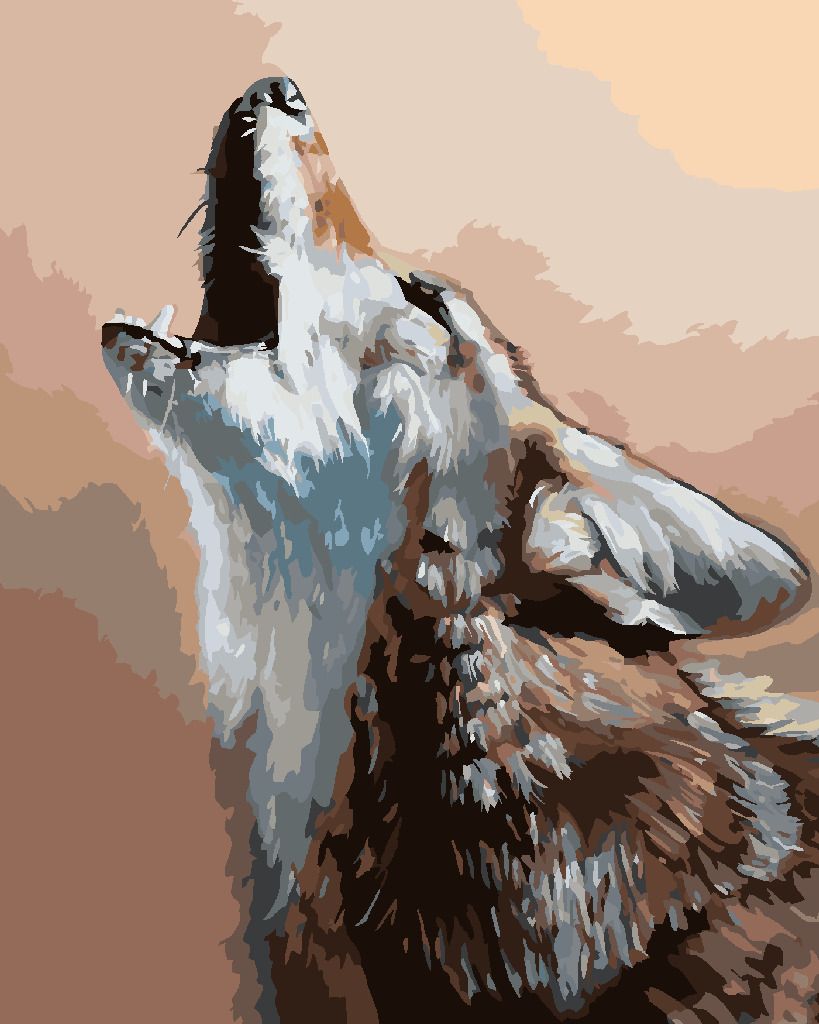zuty Malování podle čísel - PORTRÉT VYJÍCÍ KOJOT (D. RUSTY RUST) - Rozměr: 40x50 cm, Rámování: Varianta: bez rámu a bez vypnutí plátna - obrázek 6