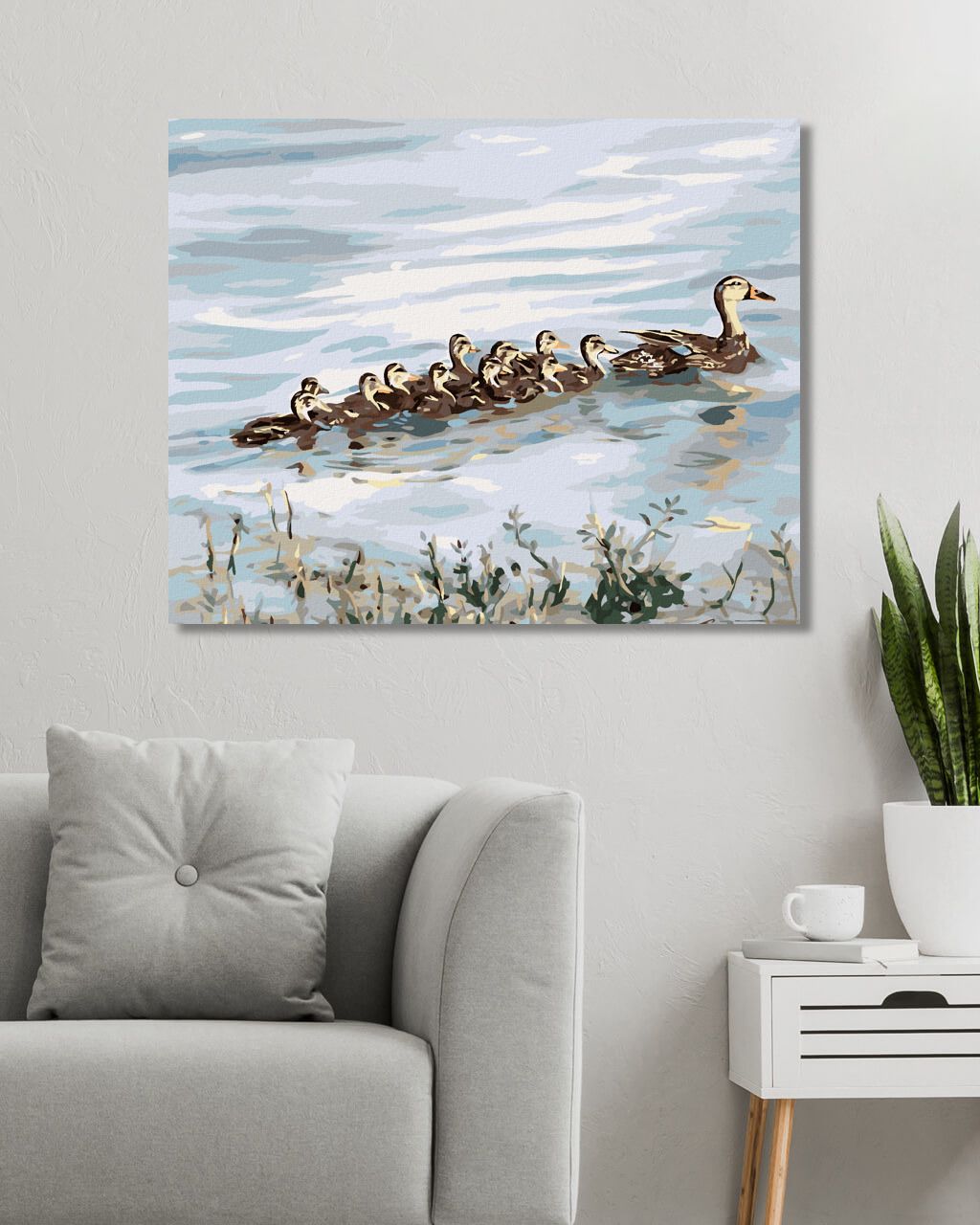 zuty Malování podle čísel - KACHNA S MLÁĎATY (D. RUSTY RUST) - Rozměr: 40x50 cm, Rámování: Varianta: bez rámu a bez vypnutí plátna - obrázek 7