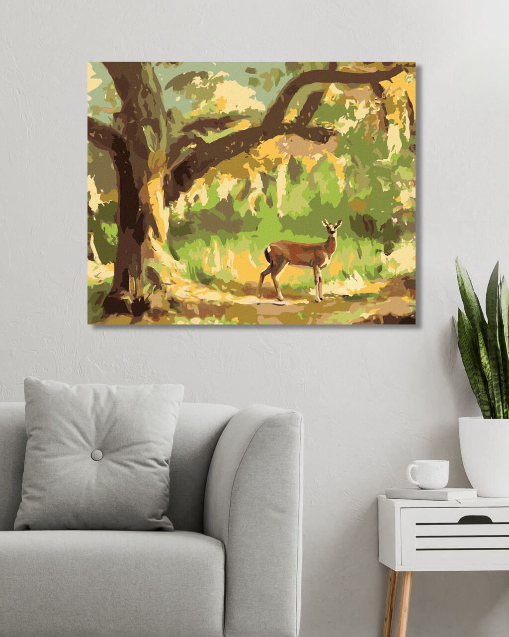 zuty Malování podle čísel - SRNA A STROM (D. RUSTY RUST) - Rozměr: 40x50 cm, Rámování: Varianta: bez rámu a bez vypnutí plátna - obrázek 10