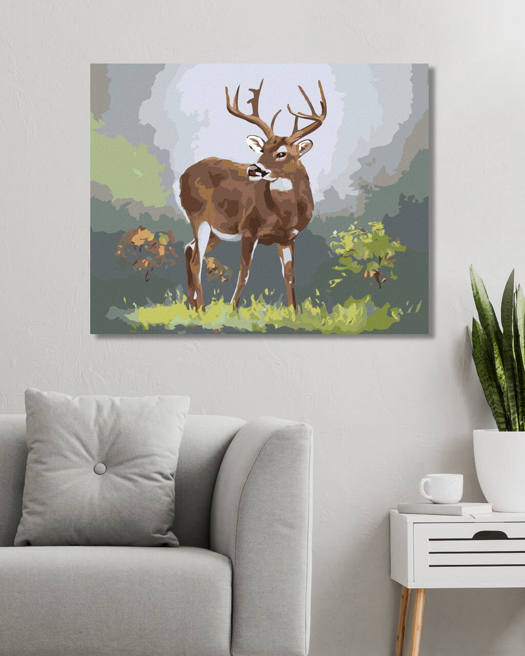 zuty Malování podle čísel - SRNEC (D. RUSTY RUST) - Rozměr: 40x50 cm, Rámování: Varianta: bez rámu a bez vypnutí plátna - obrázek 10