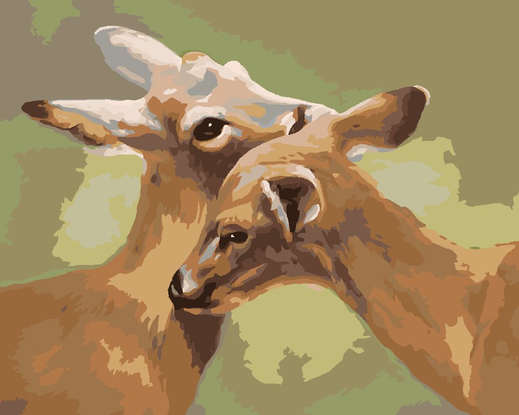 zuty Malování podle čísel - SRNY (D. RUSTY RUST) - Rozměr: 40x50 cm, Rámování: Varianta: bez rámu a bez vypnutí plátna - obrázek 8