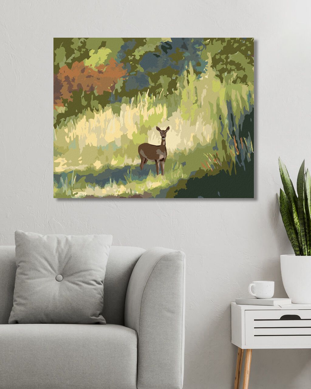 zuty Malování podle čísel - SRNA V TRÁVĚ (D. RUSTY RUST) - Rozměr: 40x50 cm, Rámování: Varianta: vypnuté plátno na rám - obrázek 10
