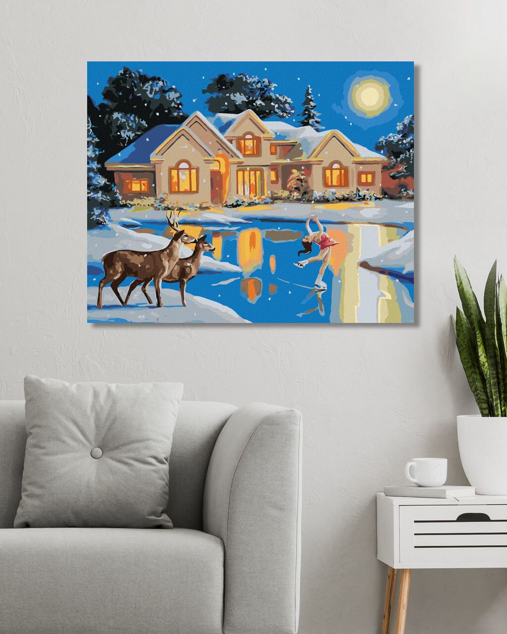 zuty Malování podle čísel - KRASOBRUSLAŘKA NA JEZEŘE (D. RUSTY RUST) - Rozměr: 40x50 cm, Rámování: Varianta: bez rámu a bez vypnutí plátna - obrázek 5