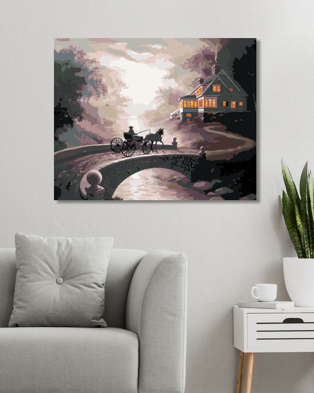zuty Malování podle čísel - KOŇSKÉ SPŘEŽENÍ U DOMU (D. RUSTY RUST) - Rozměr: 40x50 cm, Rámování: Varianta: bez rámu a bez vypnutí plátna - obrázek 10