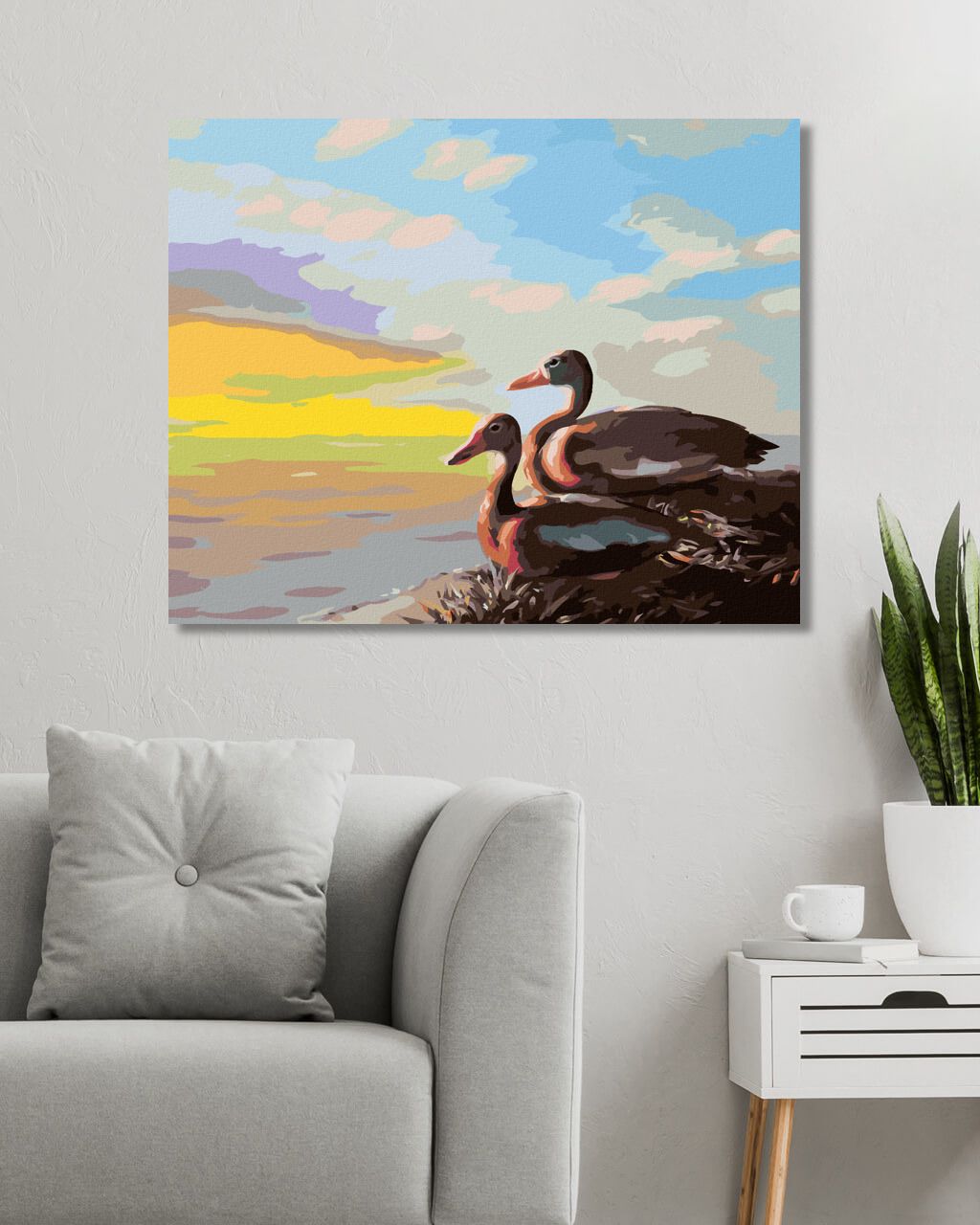 zuty Malování podle čísel - KACHNY (D. RUSTY RUST) - Rozměr: 40x50 cm, Rámování: Varianta: vypnuté plátno na rám - obrázek 10