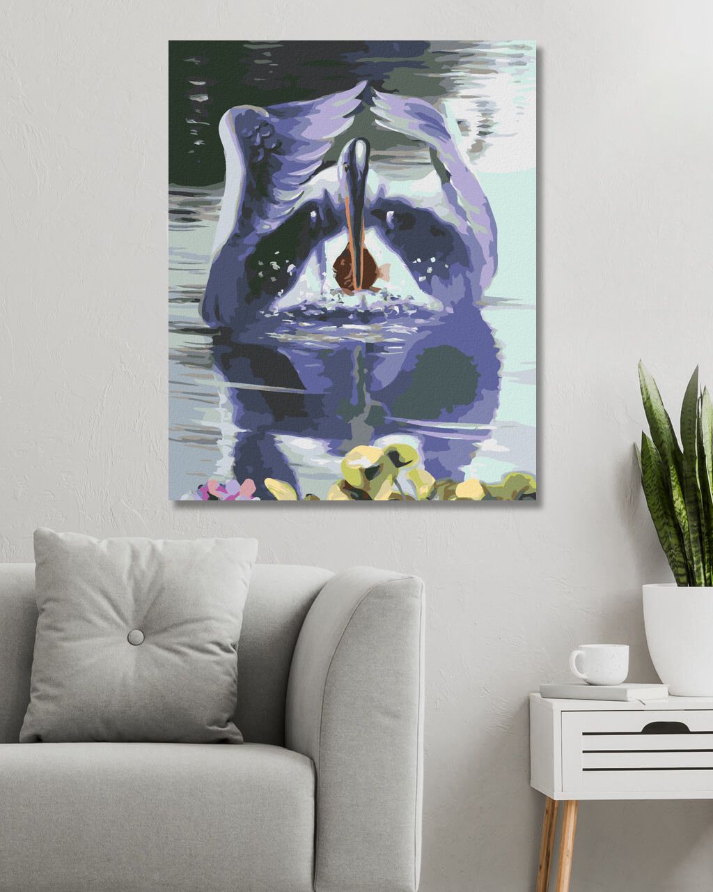 zuty Malování podle čísel - LOVÍCÍ PTÁK (D. RUSTY RUST) - Rozměr: 40x50 cm, Rámování: Varianta: vypnuté plátno na rám - obrázek 7