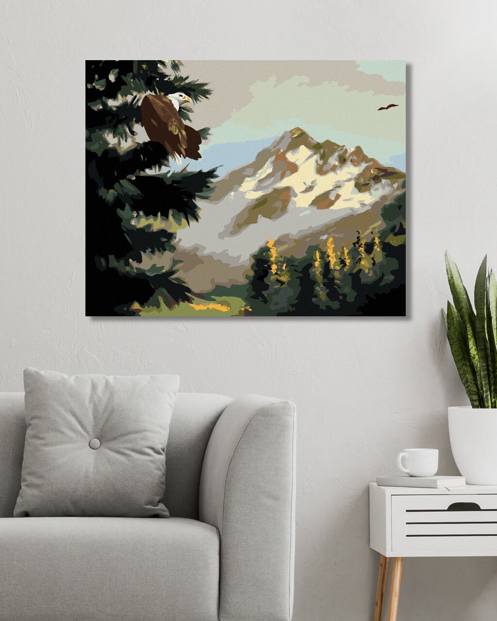 zuty Malování podle čísel - OREL NA STROMĚ (D. RUSTY RUST) - Rozměr: 40x50 cm, Rámování: Varianta: vypnuté plátno na rám - obrázek 9
