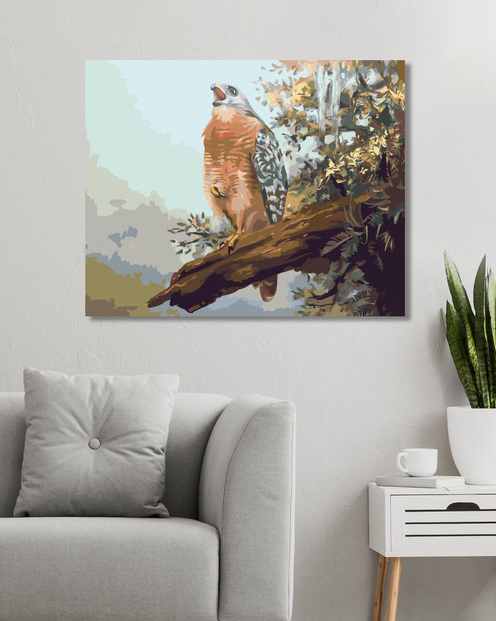 zuty Malování podle čísel - DRAVEC NA VĚTVI (D. RUSTY RUST) - Rozměr: 40x50 cm, Rámování: Varianta: bez rámu a bez vypnutí plátna - obrázek 7