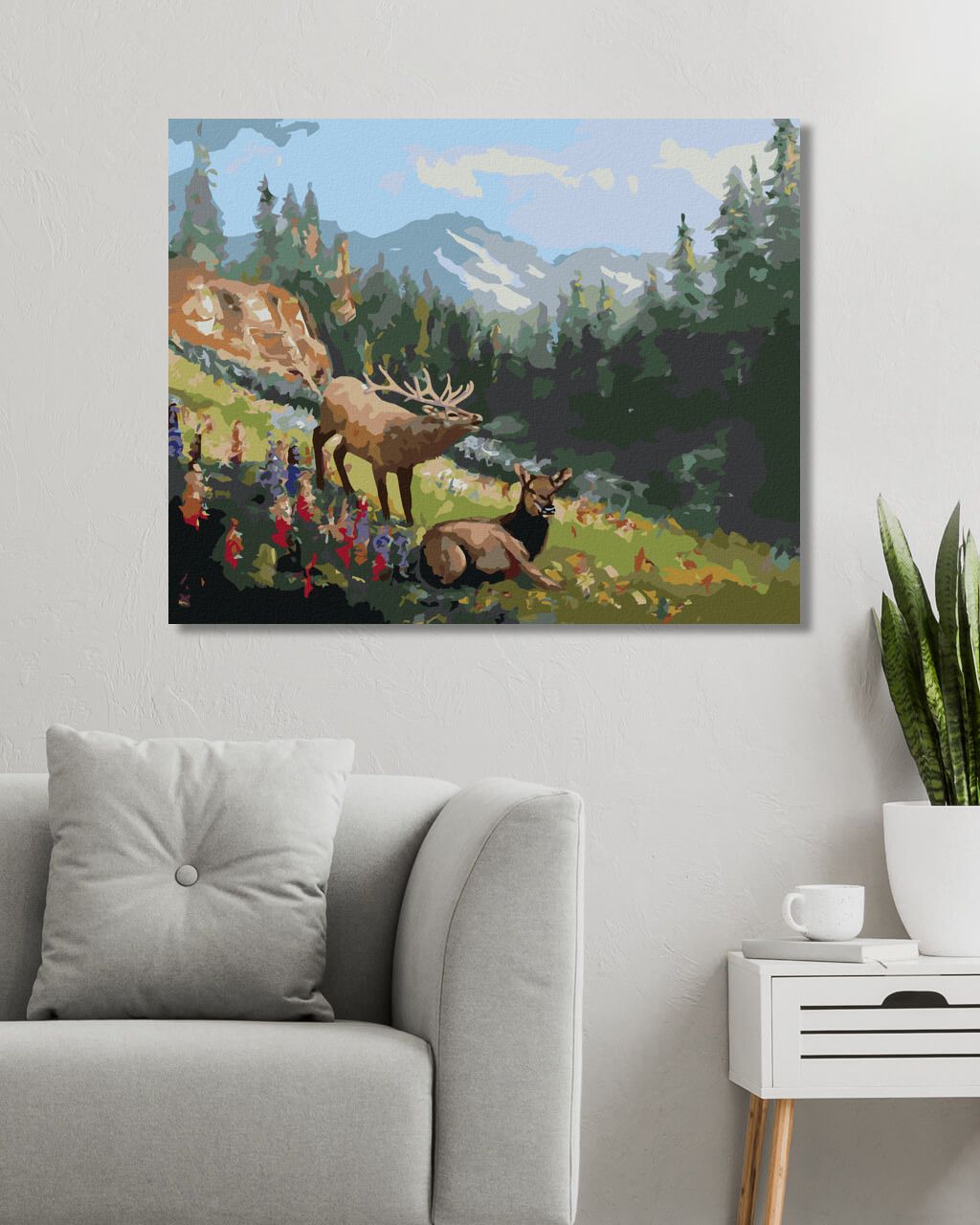 zuty Malování podle čísel - LOS NA PALOUKU (D. RUSTY RUST) - Rozměr: 40x50 cm, Rámování: Varianta: bez rámu a bez vypnutí plátna - obrázek 3