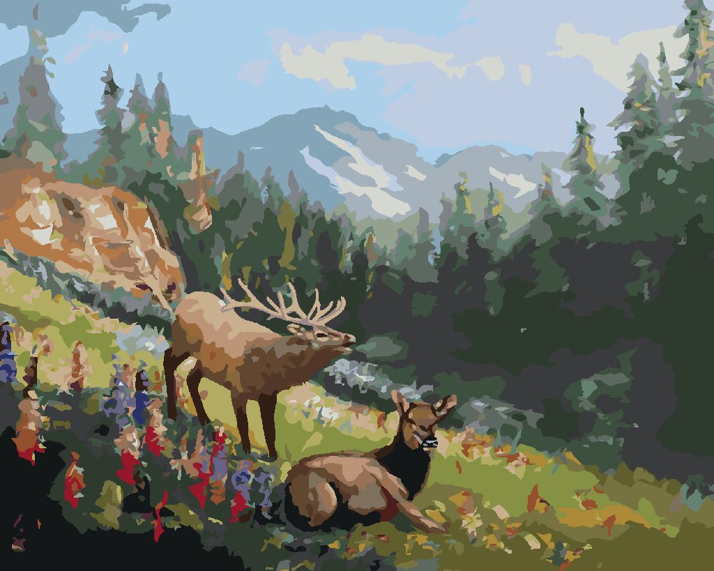 zuty Malování podle čísel - LOS NA PALOUKU (D. RUSTY RUST) - Rozměr: 40x50 cm, Rámování: Varianta: bez rámu a bez vypnutí plátna - obrázek 10