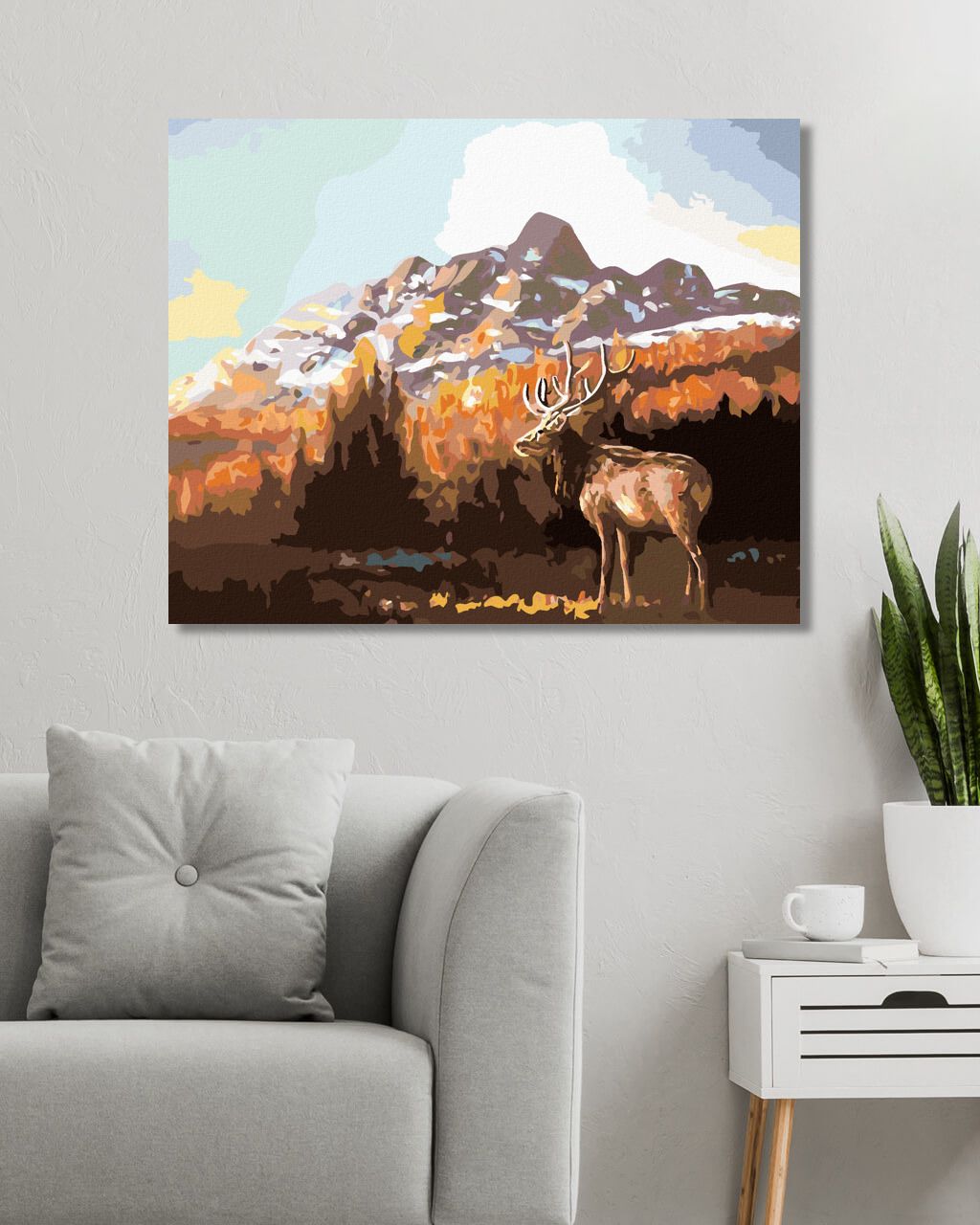 zuty Malování podle čísel - LOS ZA ÚSVITU (D. RUSTY RUST) - Rozměr: 40x50 cm, Rámování: Varianta: vypnuté plátno na rám - obrázek 4