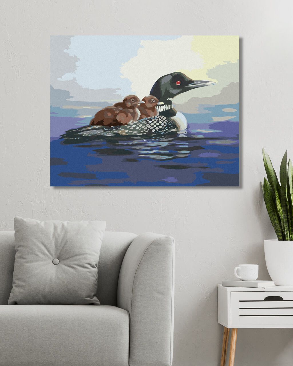 zuty Malování podle čísel - POTÁPLICE (D. RUSTY RUST) - Rozměr: 40x50 cm, Rámování: Varianta: bez rámu a bez vypnutí plátna - obrázek 2