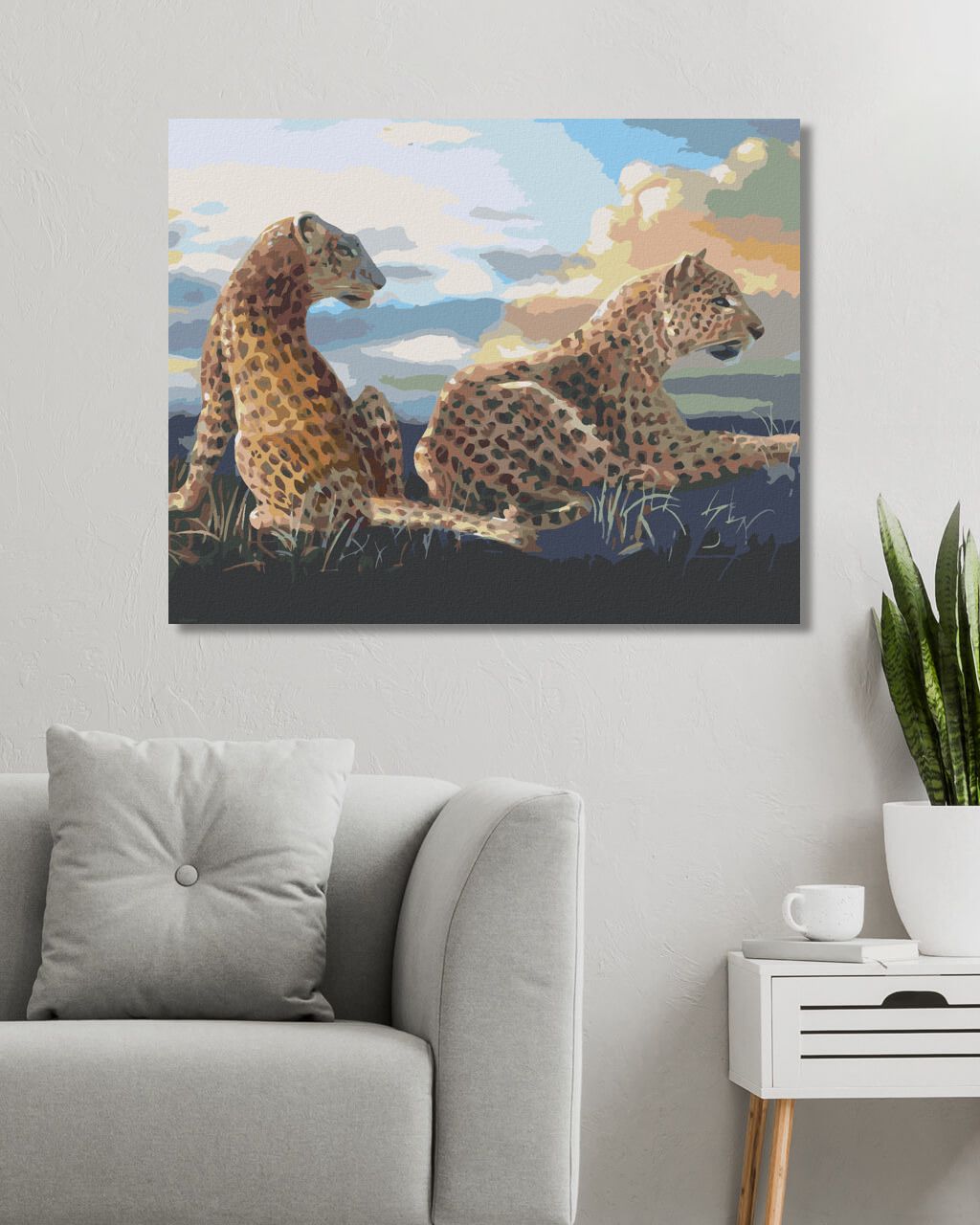 zuty Malování podle čísel - LEŽÍCÍ LEOPARD (D. RUSTY RUST) - Rozměr: 40x50 cm, Rámování: Varianta: bez rámu a bez vypnutí plátna - obrázek 7