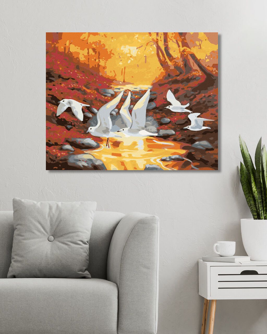 zuty Malování podle čísel - VOLAVKY (D. RUSTY RUST) - Rozměr: 40x50 cm, Rámování: Varianta: vypnuté plátno na rám - obrázek 8