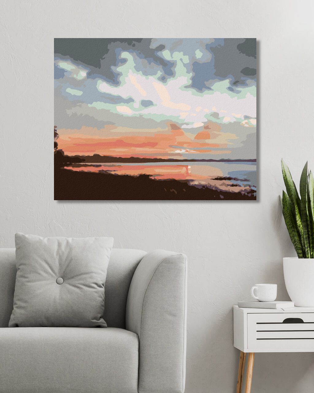 zuty Malování podle čísel - SOUMRAK NAD VODOU 2 (D. RUSTY RUST) - Rozměr: 40x50 cm, Rámování: Varianta: bez rámu a bez vypnutí plátna - obrázek 10