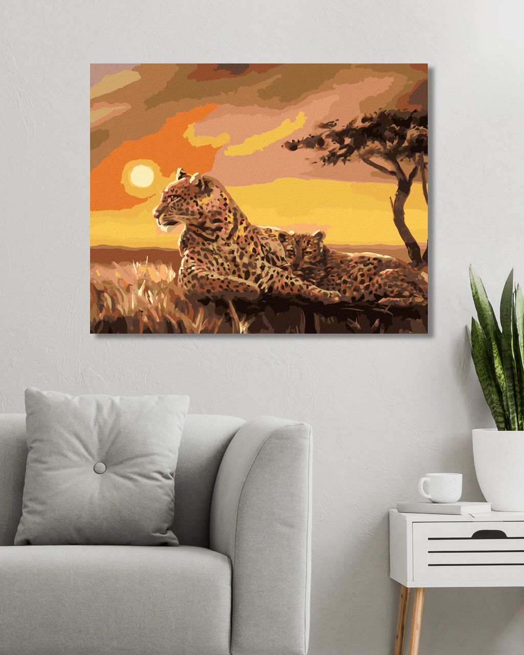 zuty Malování podle čísel - LEOPARDI (D. RUSTY RUST) - Rozměr: 40x50 cm, Rámování: Varianta: vypnuté plátno na rám - obrázek 9