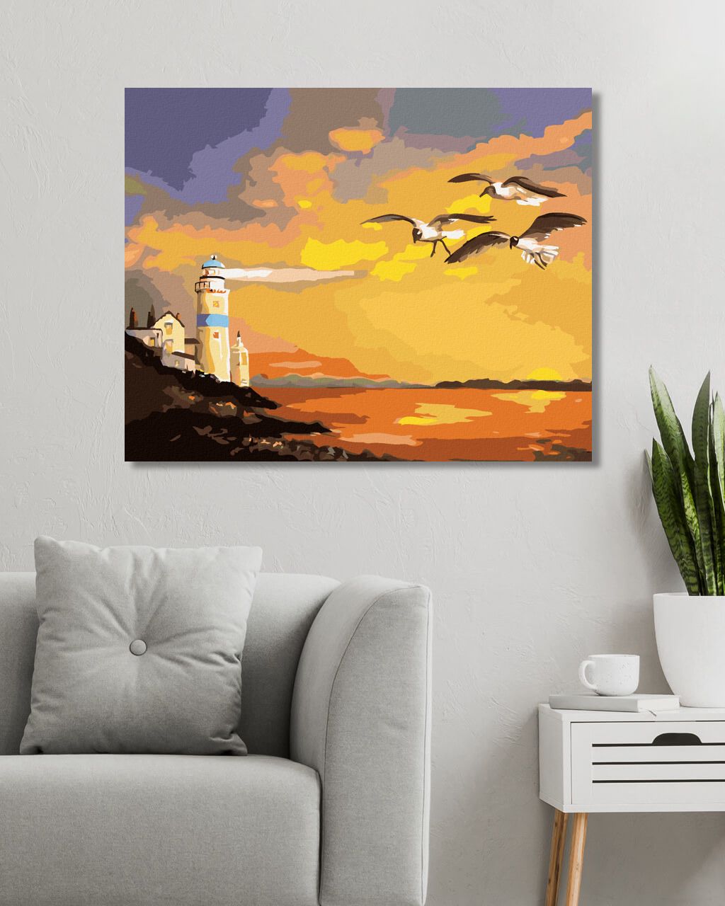 zuty Malování podle čísel - MAJÁK (D. RUSTY RUST) - Rozměr: 40x50 cm, Rámování: Varianta: bez rámu a bez vypnutí plátna - obrázek 6