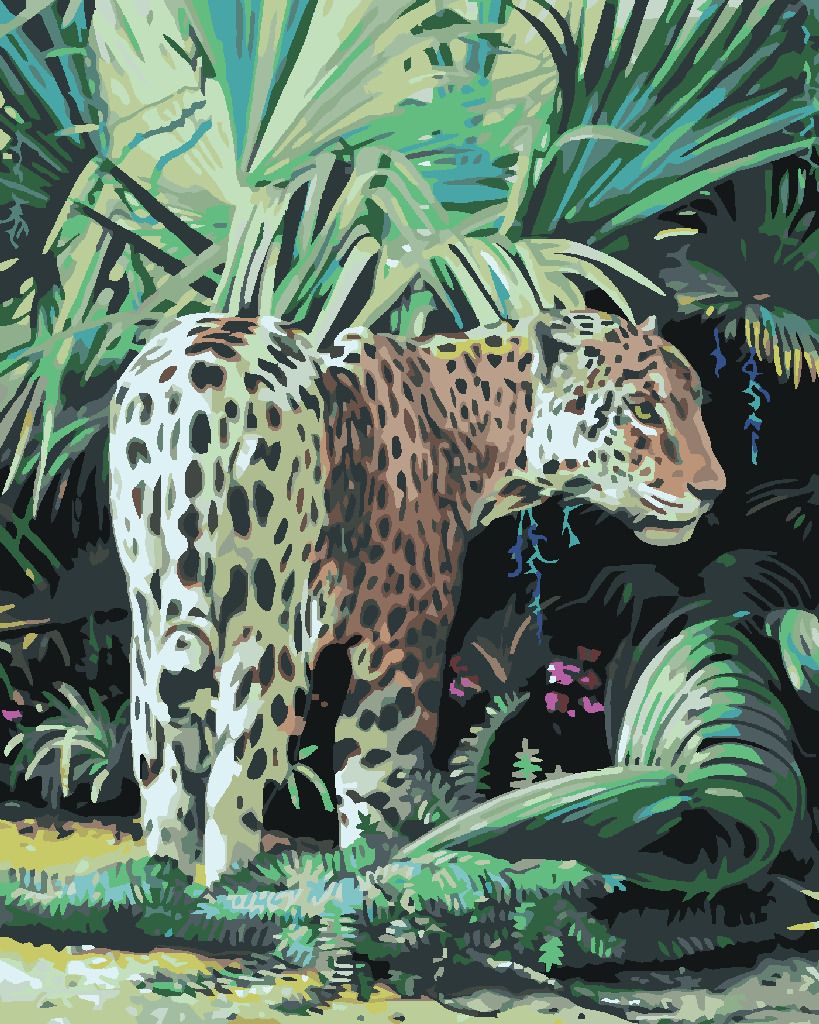 zuty Malování podle čísel - GEPARD (D. RUSTY RUST) - Rozměr: 40x50 cm, Rámování: Varianta: vypnuté plátno na rám - obrázek 4