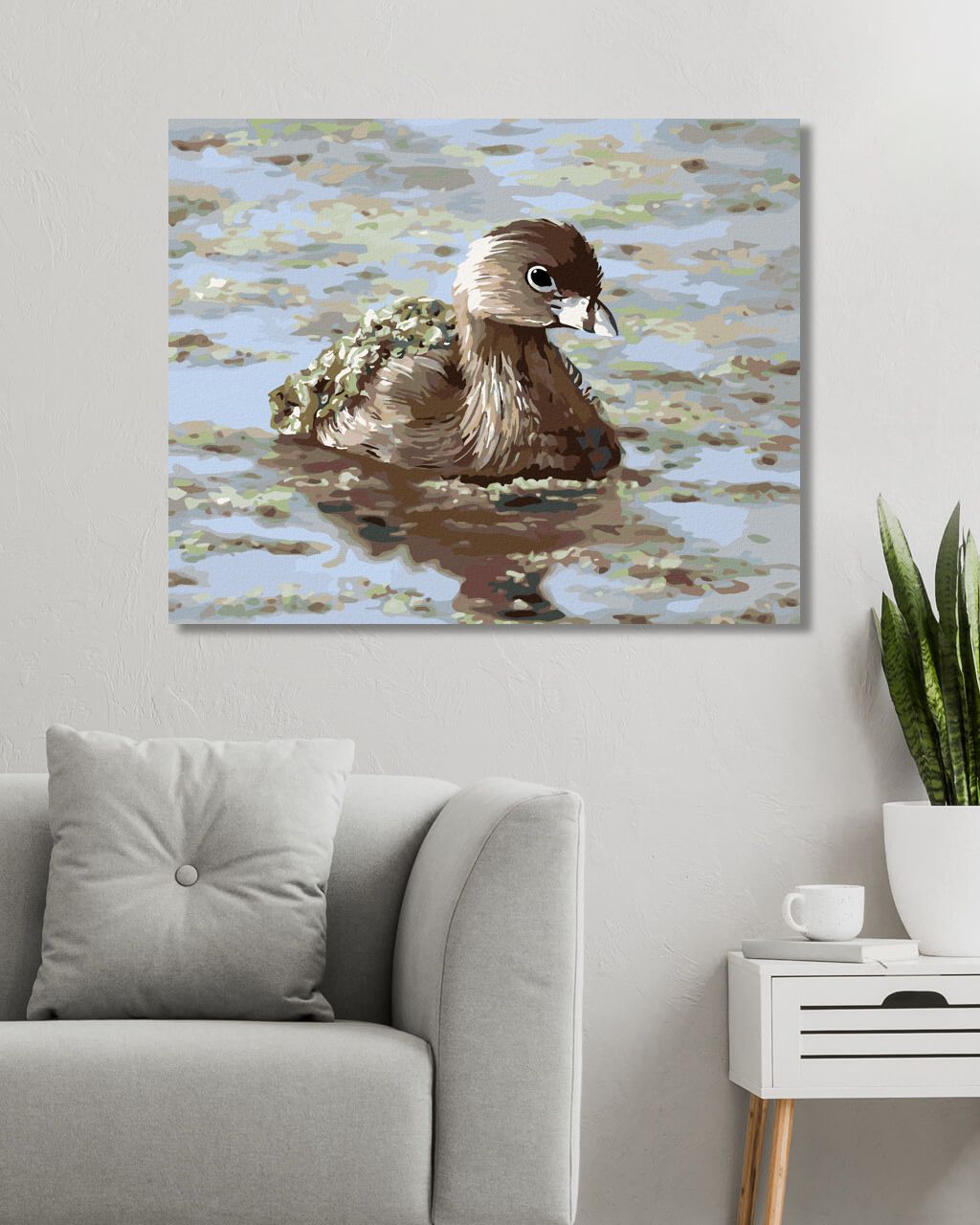 zuty Malování podle čísel - POTÁPKA (D. RUSTY RUST) - Rozměr: 40x50 cm, Rámování: Varianta: bez rámu a bez vypnutí plátna - obrázek 5