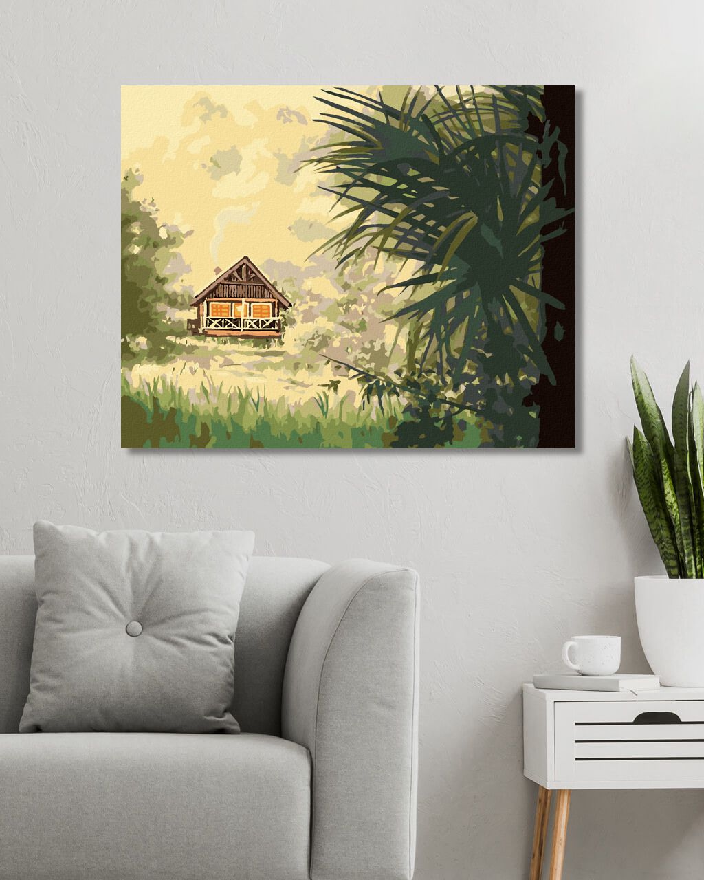 zuty Malování podle čísel - CHATA V DIVOČINĚ (D. RUSTY RUST) - Rozměr: 40x50 cm, Rámování: Varianta: vypnuté plátno na rám - obrázek 7