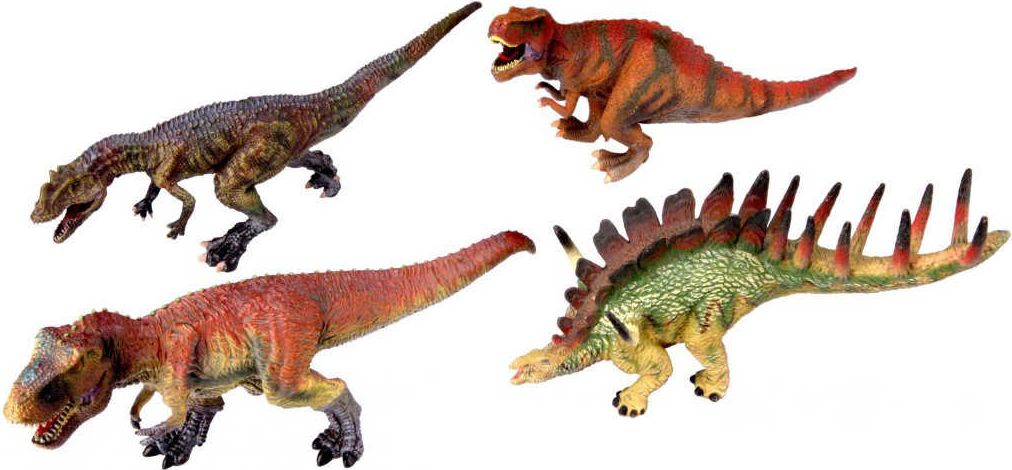 Dudlu Zvířata dinosauři 23-28cm plastové figurky zvířátka 4 druhy - obrázek 1
