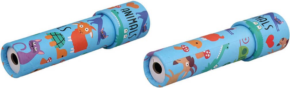 Dudlu Kaleidoskop se zvířátky 15cm dětské magické kukátko tvrdý karton - obrázek 2