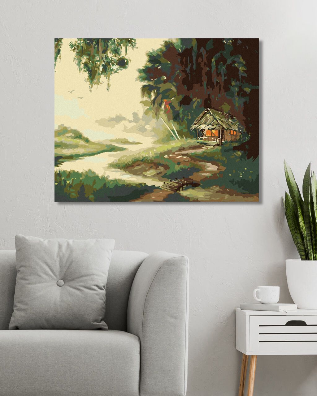 zuty Malování podle čísel - CHATA V DIVOČINĚ 2 (D. RUSTY RUST) - Rozměr: 40x50 cm, Rámování: Varianta: bez rámu a bez vypnutí plátna - obrázek 6