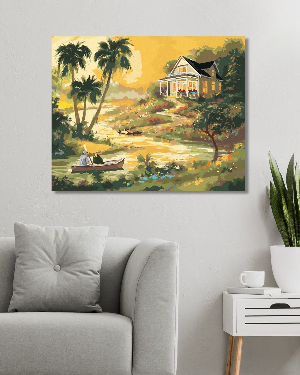 zuty Malování podle čísel - PÁR NA LODIČCE (D. RUSTY RUST) - Rozměr: 40x50 cm, Rámování: Varianta: vypnuté plátno na rám - obrázek 5