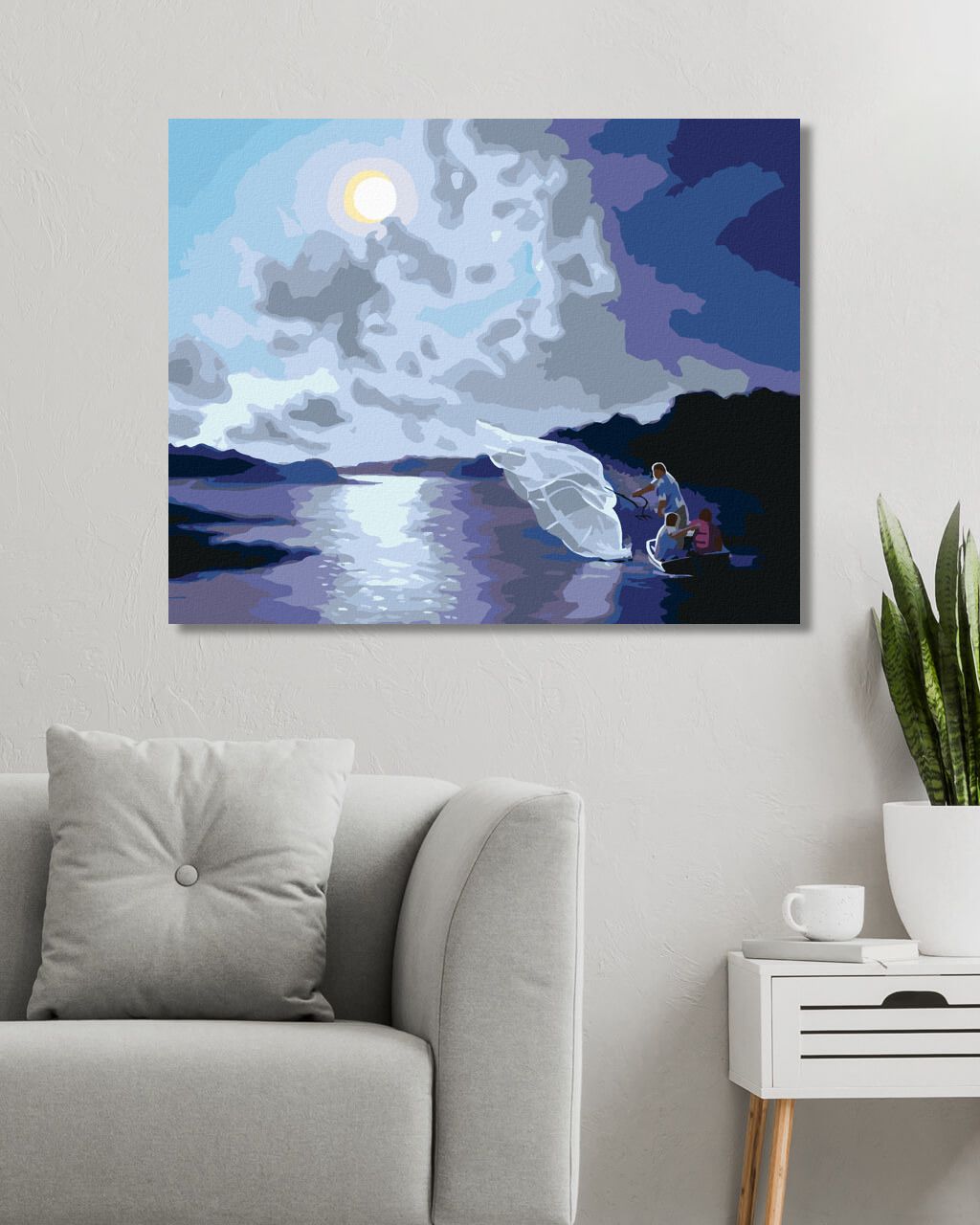 zuty Malování podle čísel - RYBÁŘI NA LOĎCE (D. RUSTY RUST) - Rozměr: 40x50 cm, Rámování: Varianta: vypnuté plátno na rám - obrázek 7