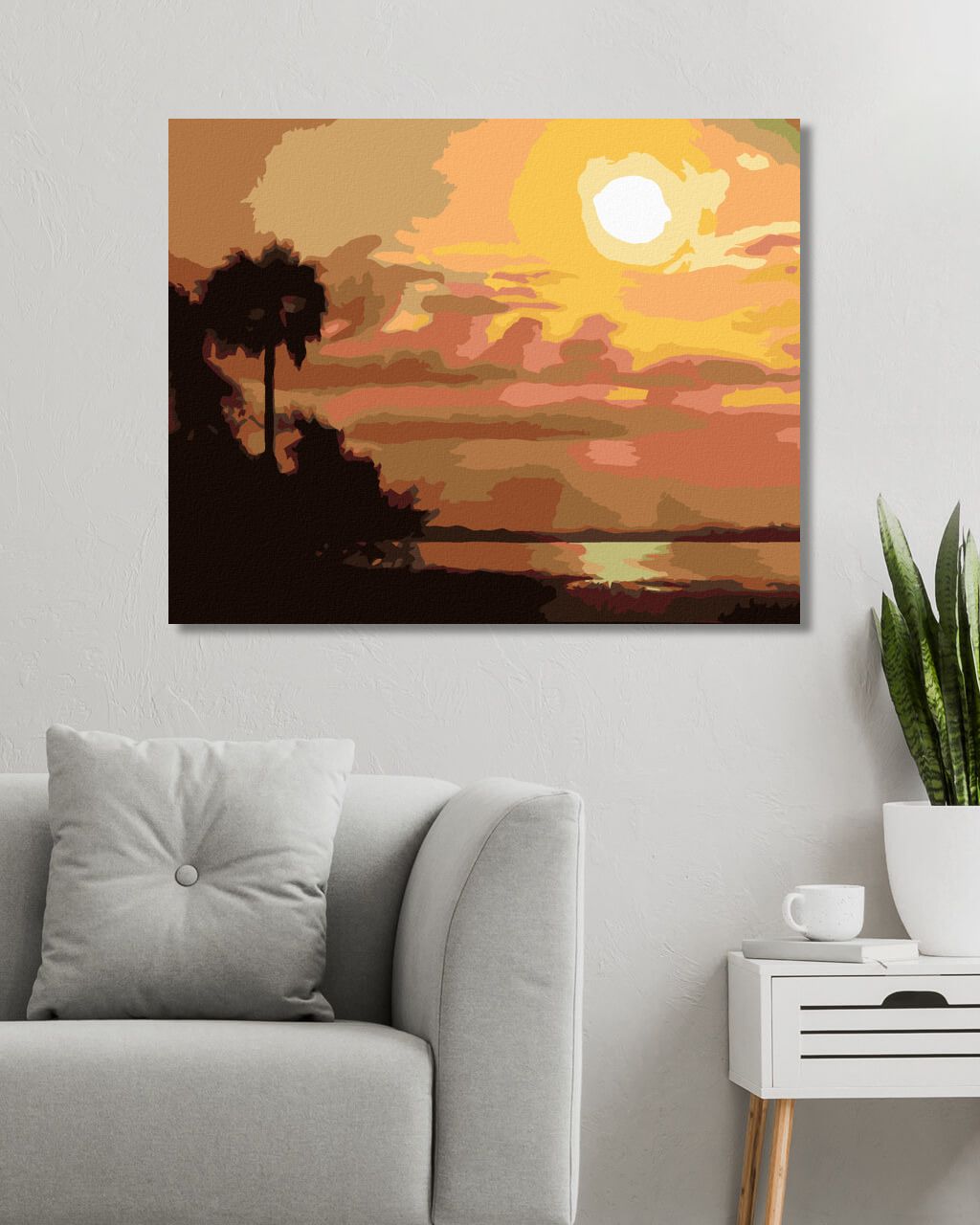 zuty Malování podle čísel - SOUMRAK U JEZERA (D. RUSTY RUST) - Rozměr: 40x50 cm, Rámování: Varianta: bez rámu a bez vypnutí plátna - obrázek 6