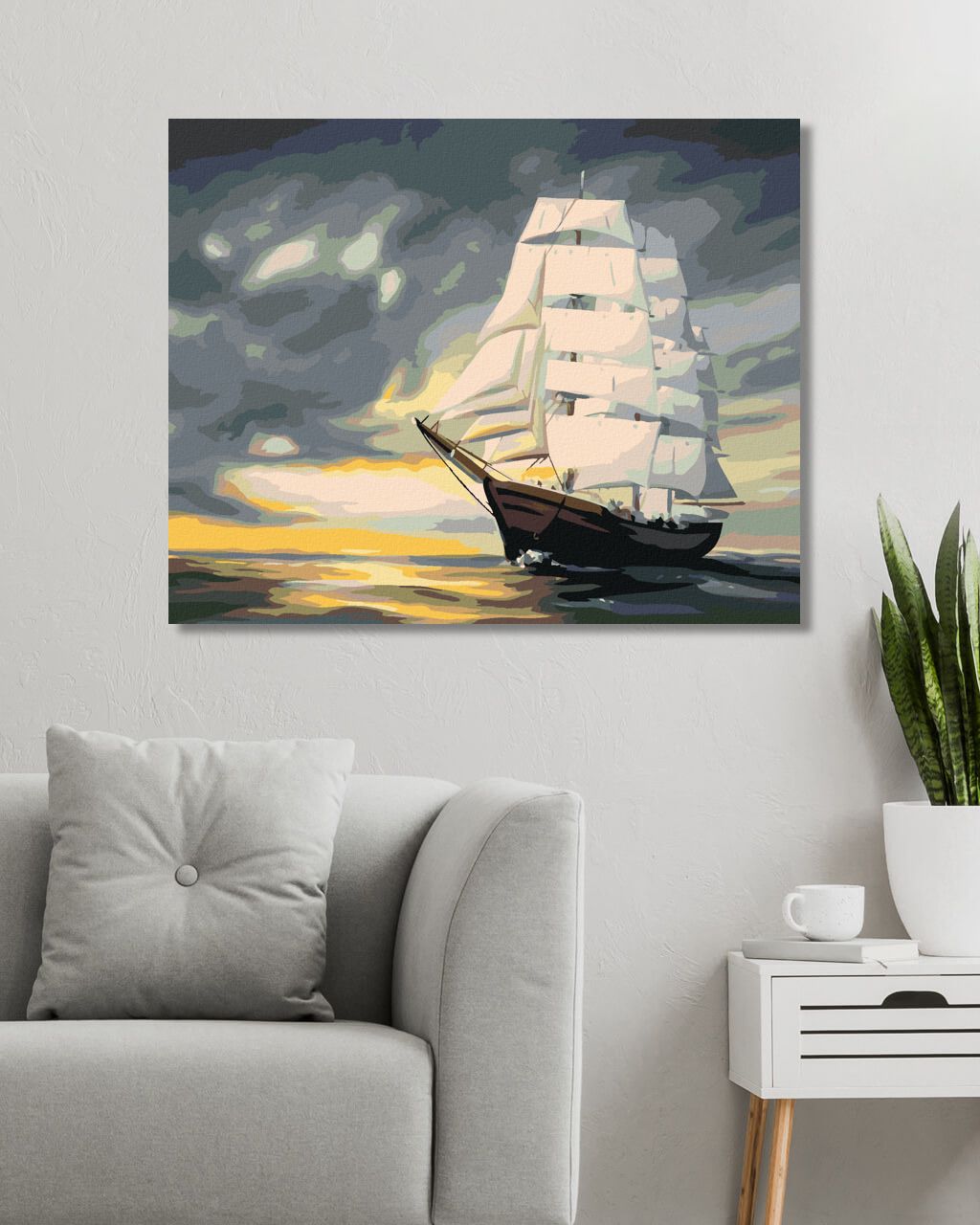 zuty Malování podle čísel - PLUJÍCÍ LOĎ (D. RUSTY RUST) - Rozměr: 40x50 cm, Rámování: Varianta: bez rámu a bez vypnutí plátna - obrázek 10
