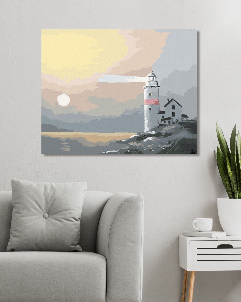 zuty Malování podle čísel - MAJÁK A SLUNCE V MLZE (D. RUSTY RUST) - Rozměr: 40x50 cm, Rámování: Varianta: bez rámu a bez vypnutí plátna - obrázek 10