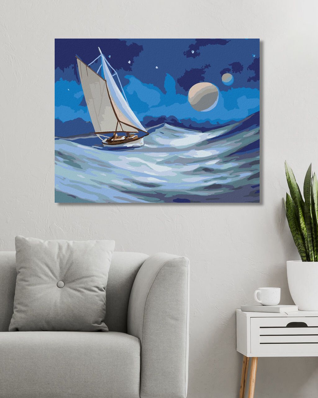 zuty Malování podle čísel - PLACHETNICE ZA ÚPLŇKU (D. RUSTY RUST) - Rozměr: 40x50 cm, Rámování: Varianta: bez rámu a bez vypnutí plátna - obrázek 14