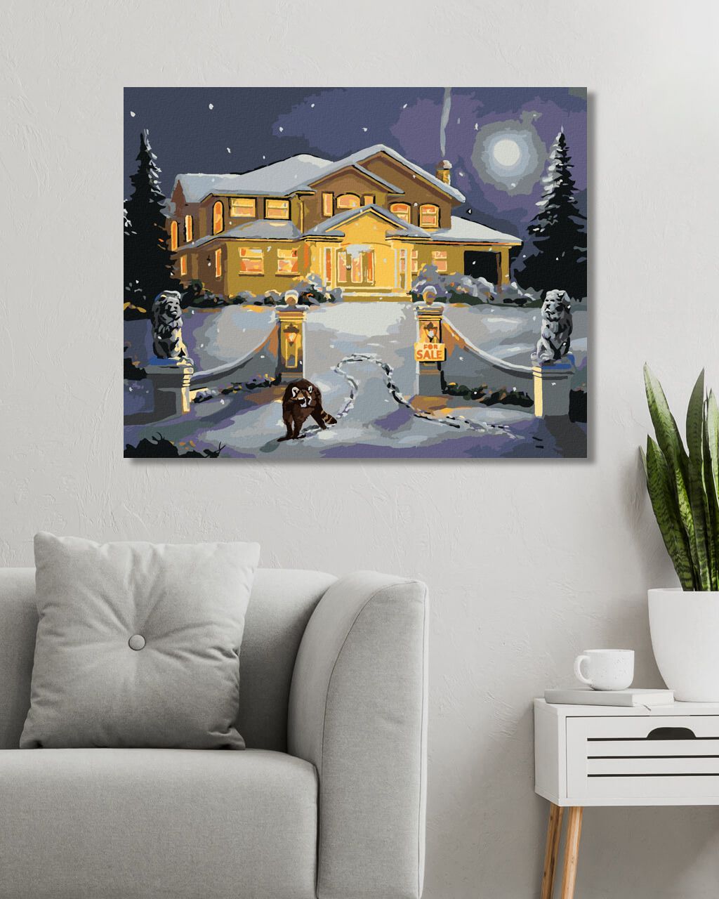 zuty Malování podle čísel - MÝVAL PŘED DOMEM ZA ÚPLŇKU (D. RUSTY RUST) - Rozměr: 40x50 cm, Rámování: Varianta: vypnuté plátno na rám - obrázek 5
