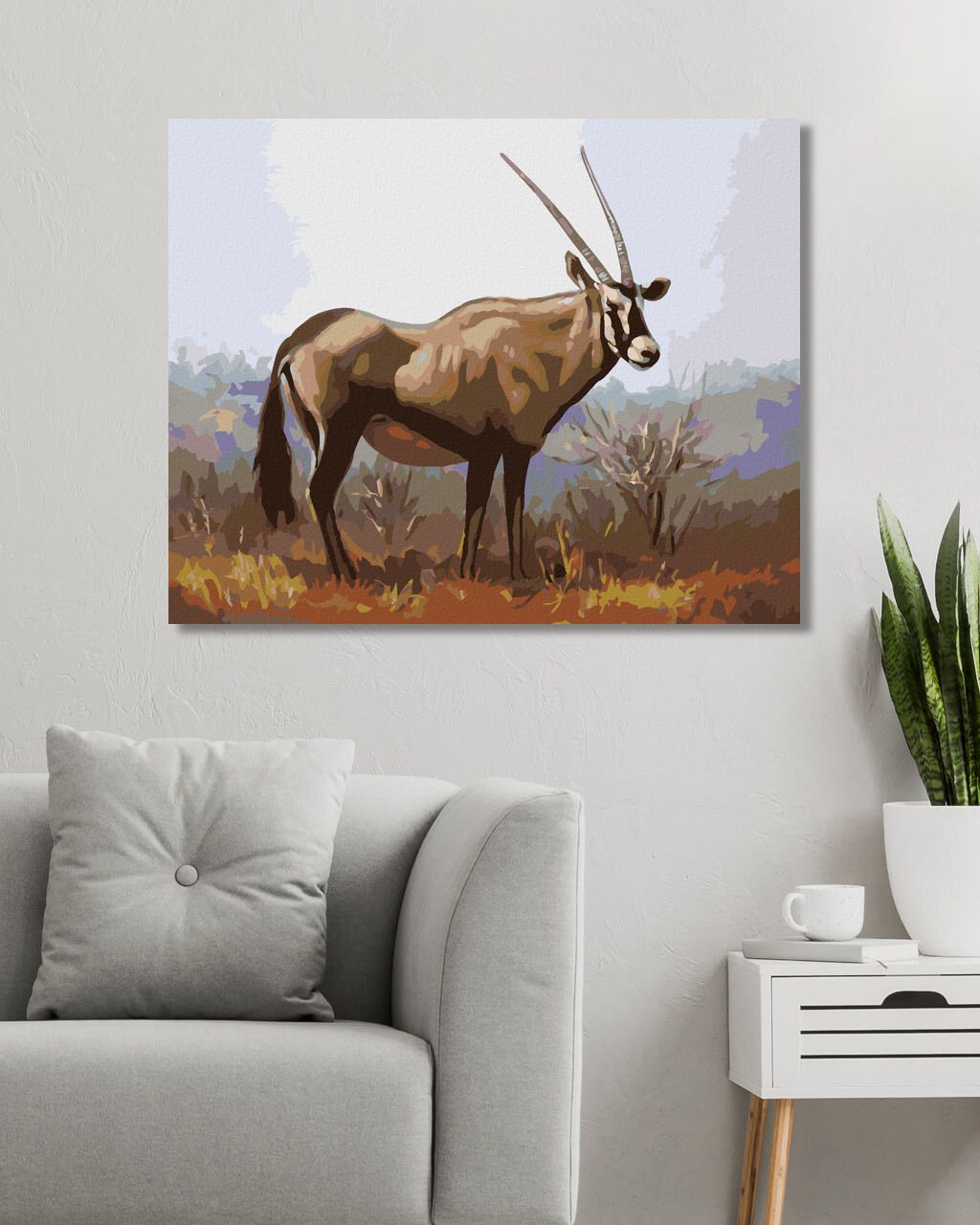 zuty Malování podle čísel - ANTILOPA V SAVANĚ (D. RUSTY RUST) - Rozměr: 40x50 cm, Rámování: Varianta: bez rámu a bez vypnutí plátna - obrázek 8