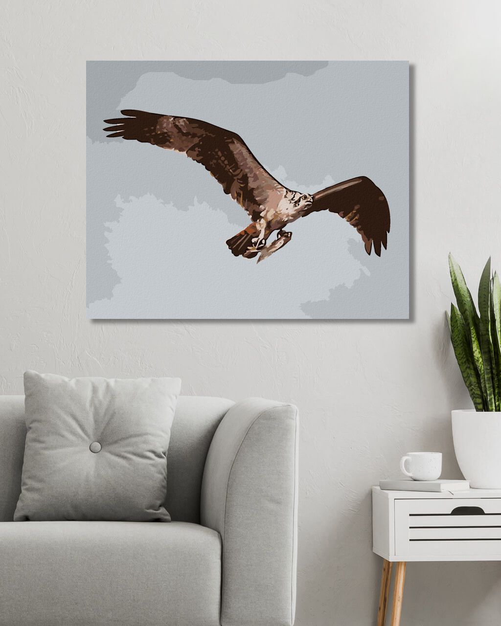 zuty Malování podle čísel - OREL V LETU S KOŘISTÍ (D. RUSTY RUST) - Rozměr: 40x50 cm, Rámování: Varianta: bez rámu a bez vypnutí plátna - obrázek 8