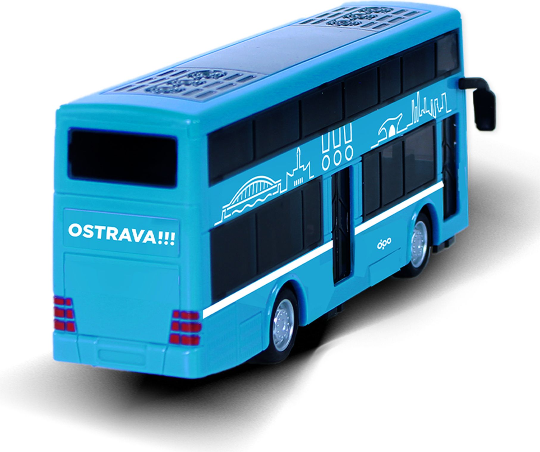 RAPPA Dvoupatrový autobus doubledecker DPO Ostrava 20 cm - obrázek 9