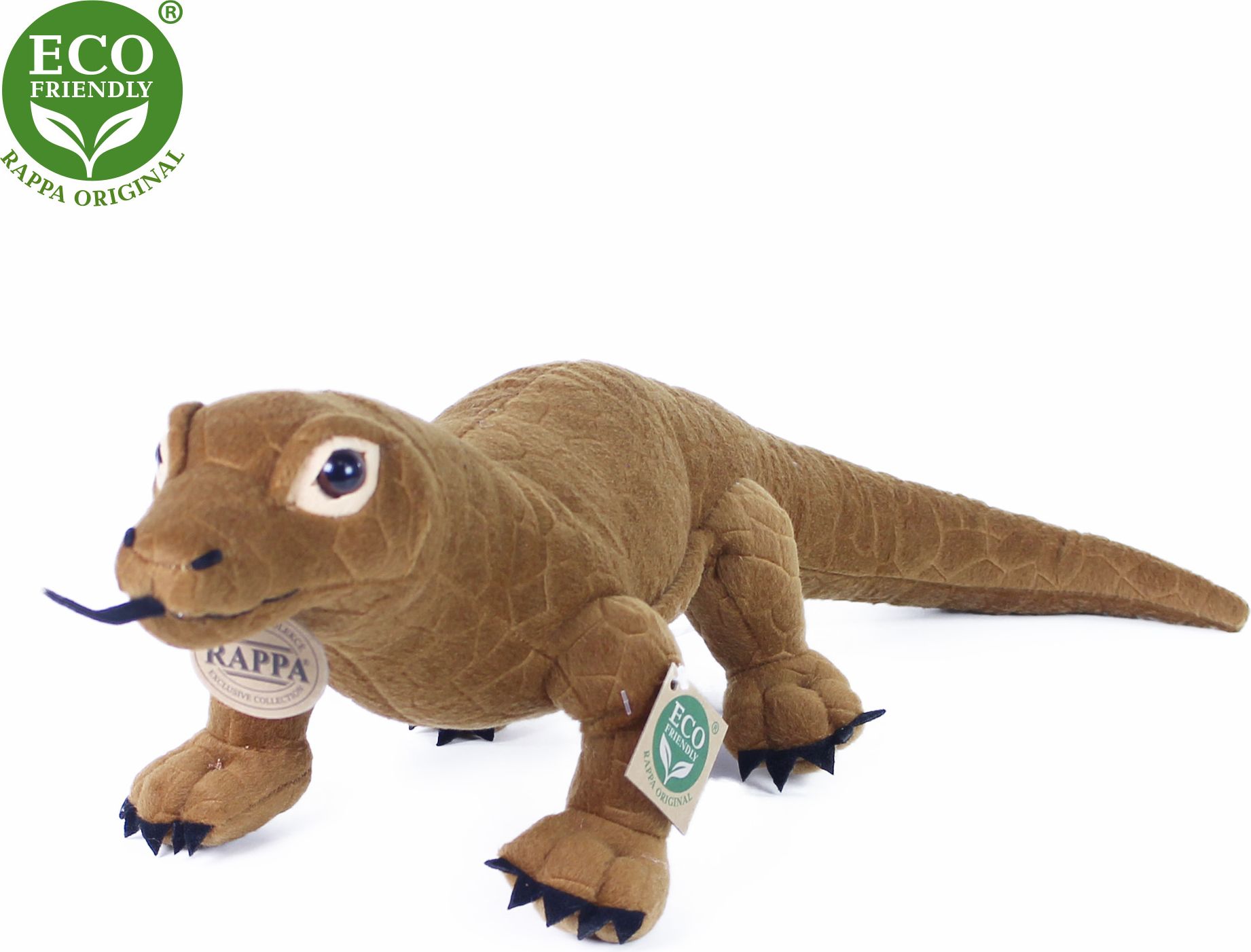 RAPPA Plyšový varan 45 cm ECO-FRIENDLY - obrázek 1