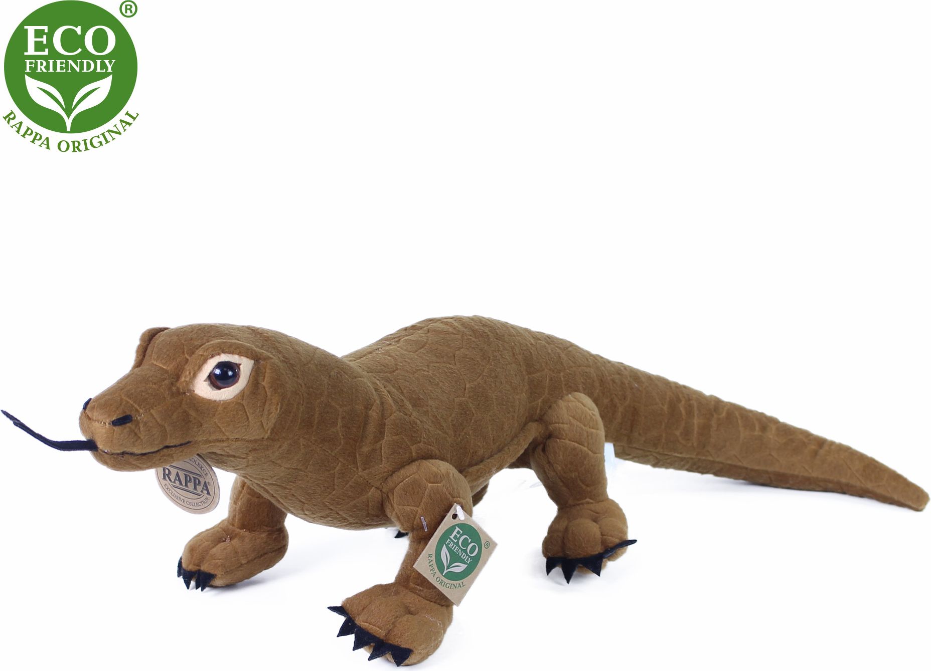 RAPPA Plyšový varan 45 cm ECO-FRIENDLY - obrázek 3