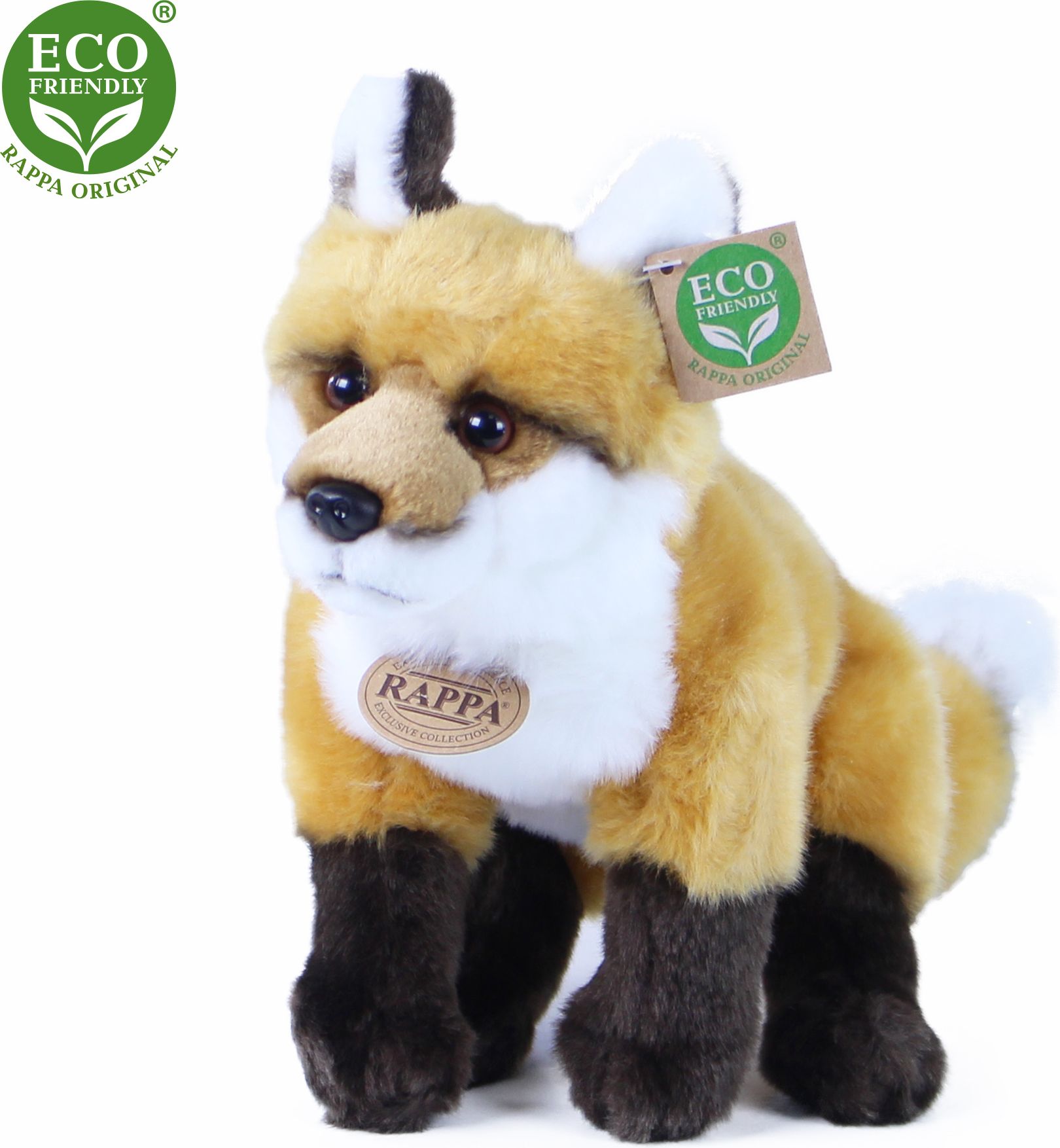 RAPPA Plyšová liška 27 cm ECO-FRIENDLY - obrázek 1