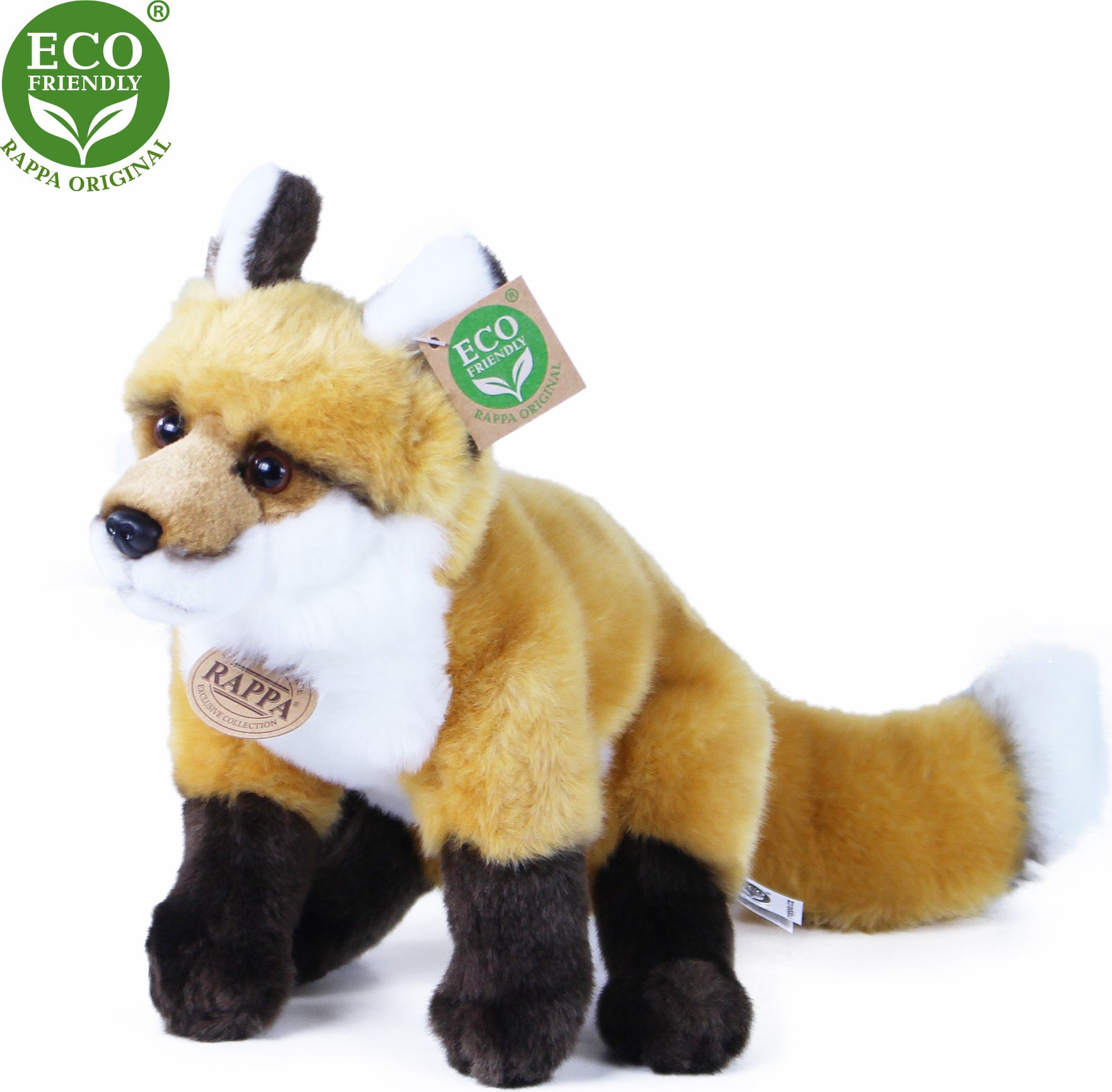 RAPPA Plyšová liška 27 cm ECO-FRIENDLY - obrázek 3