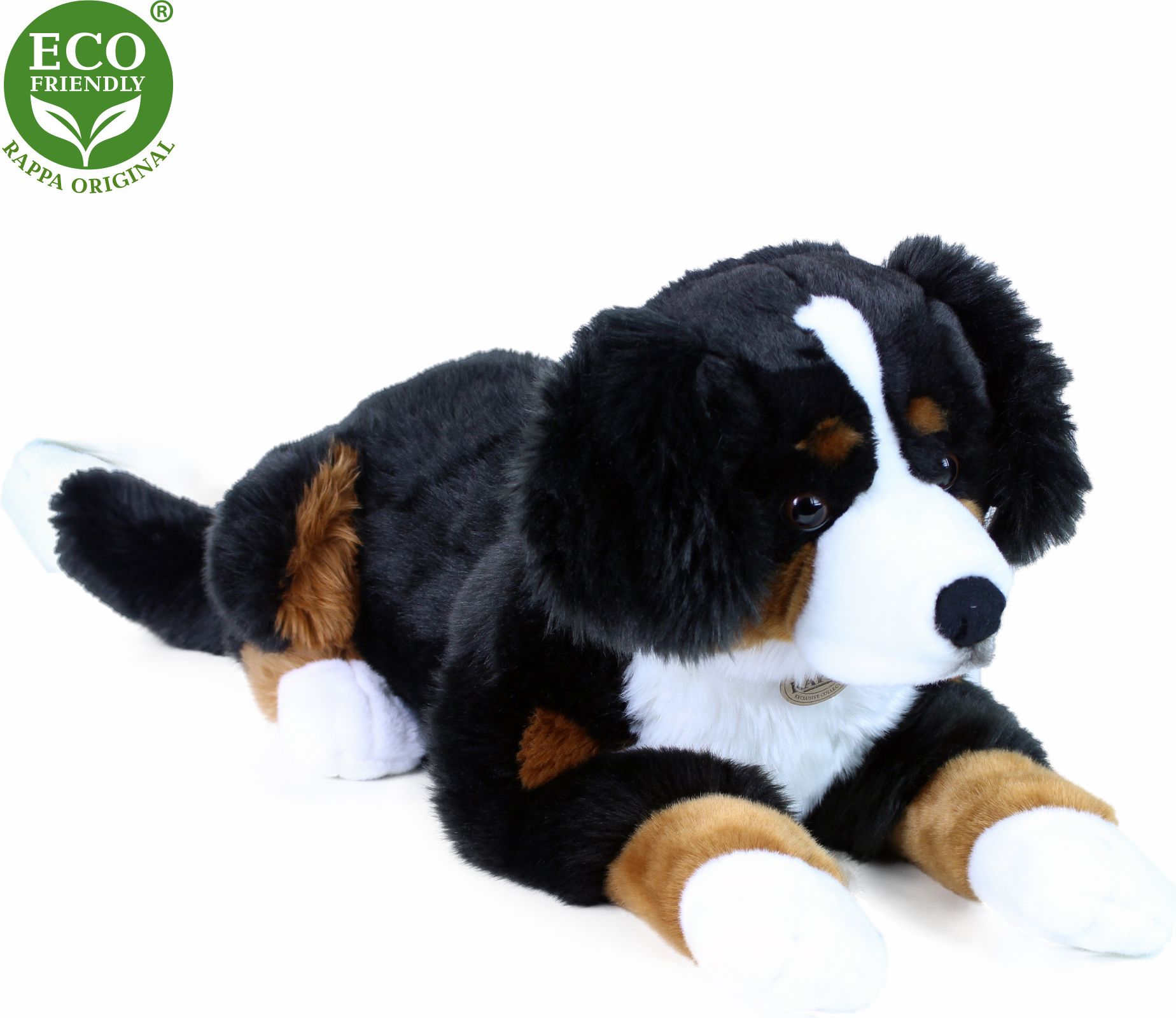 RAPPA Plyšový pes bernský salašnický ležící 70 cm ECO-FRIENDLY - obrázek 2
