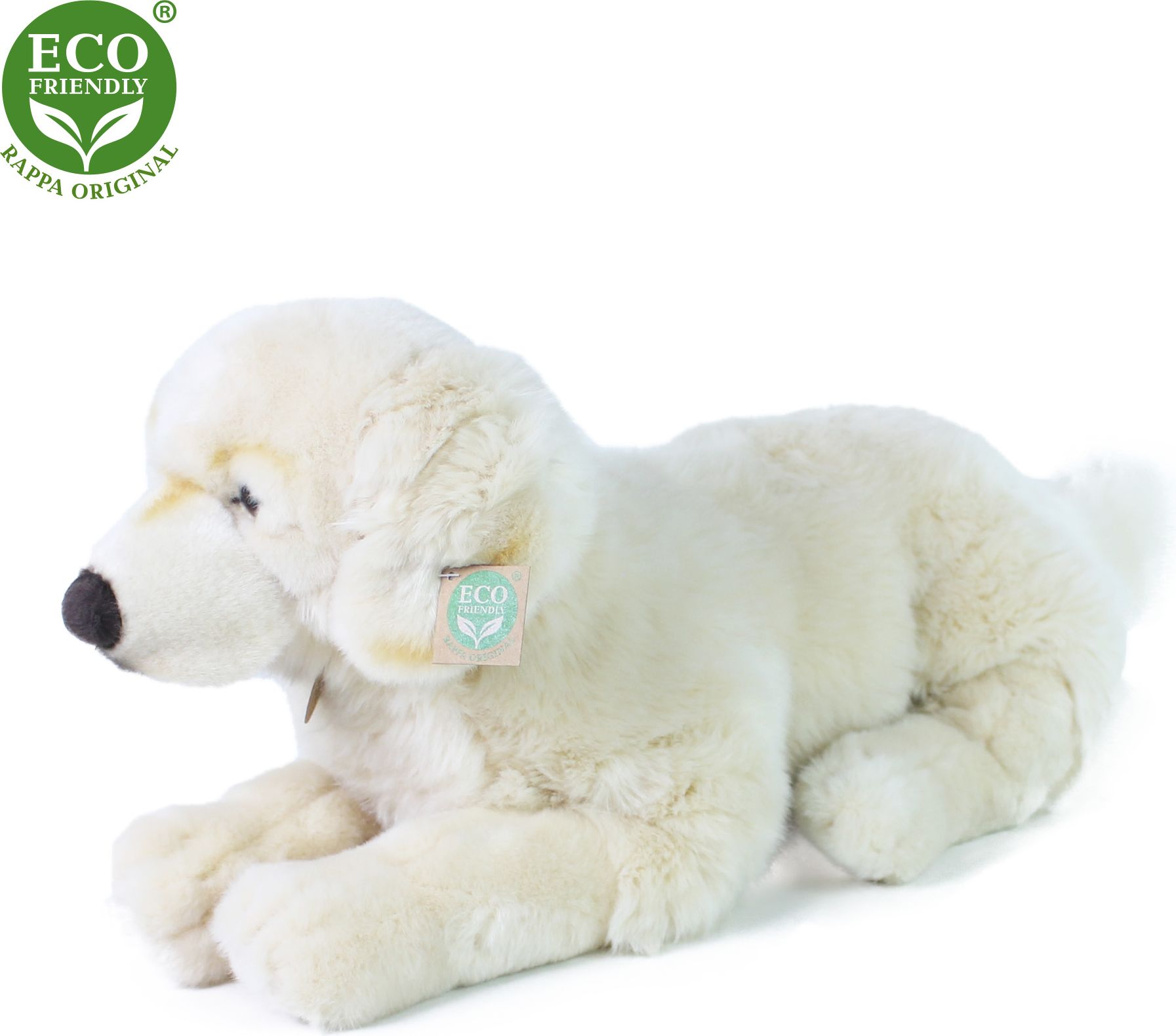 RAPPA Plyšový pes retriever ležící 60 cm ECO-FRIENDLY - obrázek 2