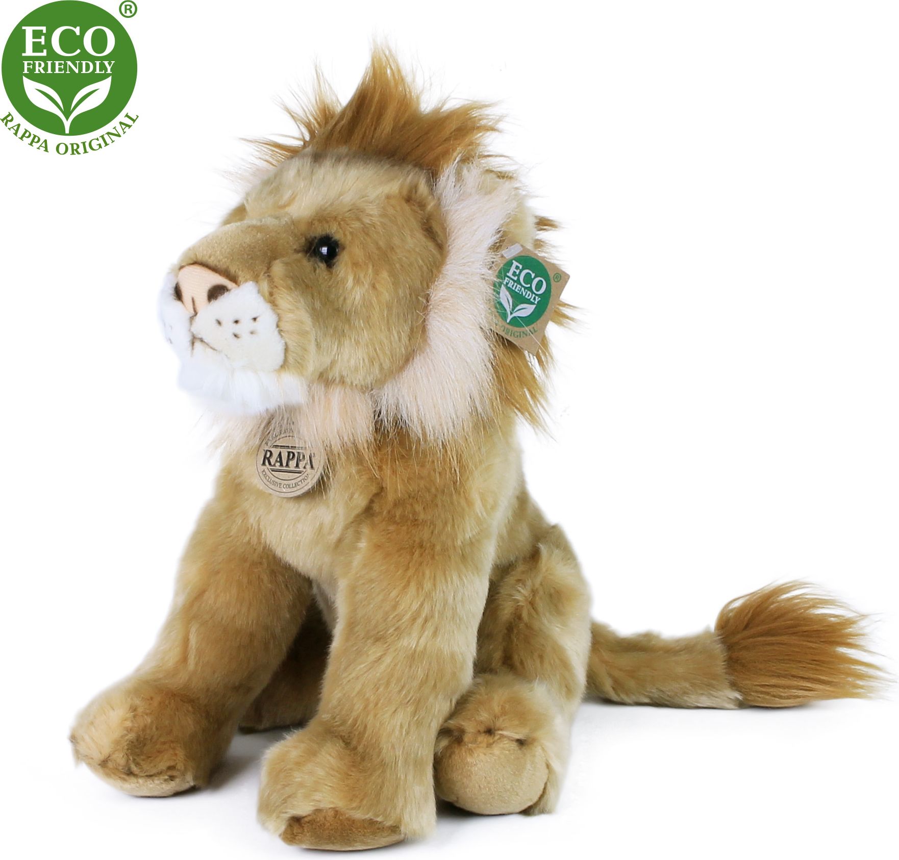 RAPPA Plyšový lev 30 cm ECO-FRIENDLY - obrázek 1