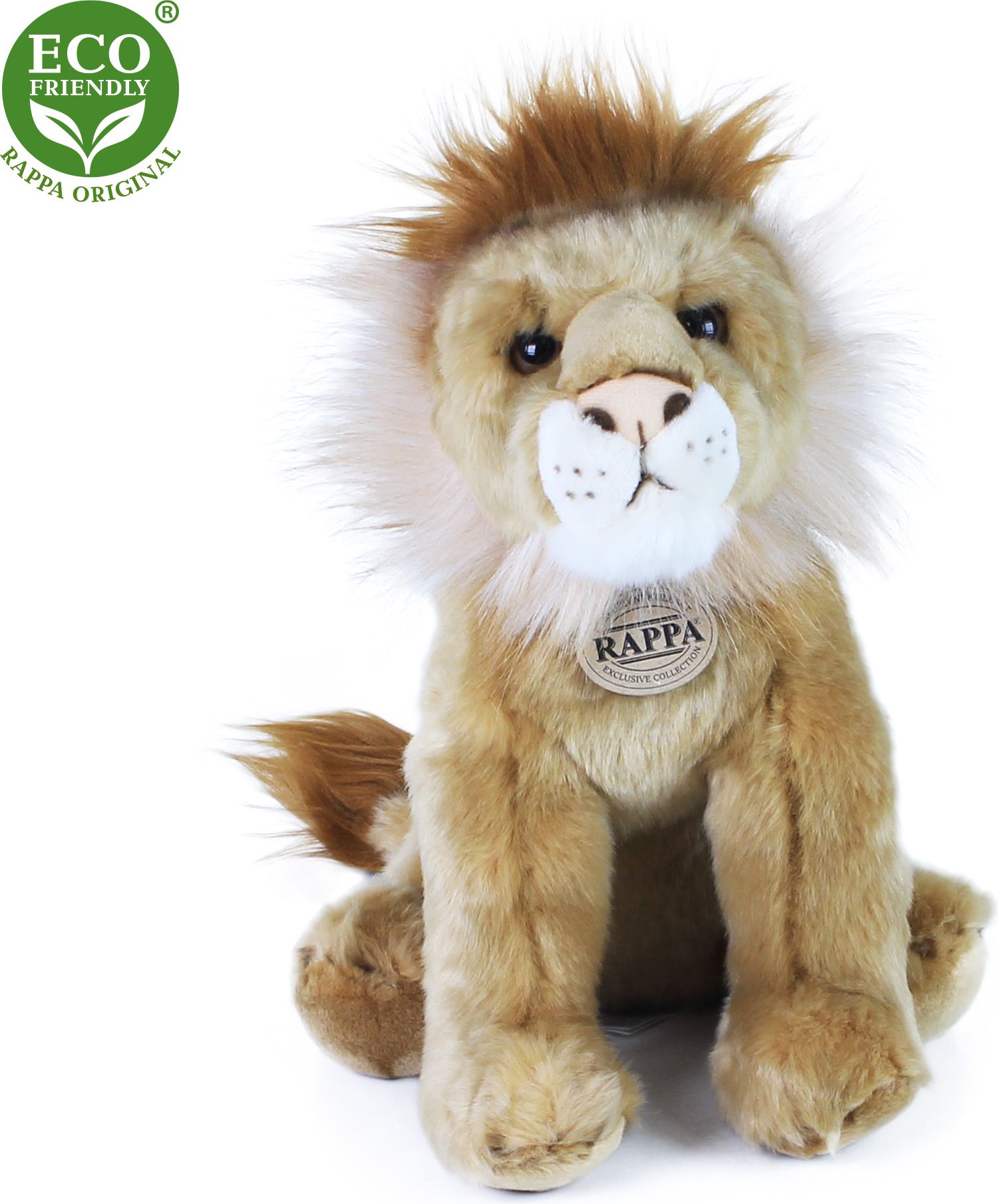 RAPPA Plyšový lev 30 cm ECO-FRIENDLY - obrázek 4