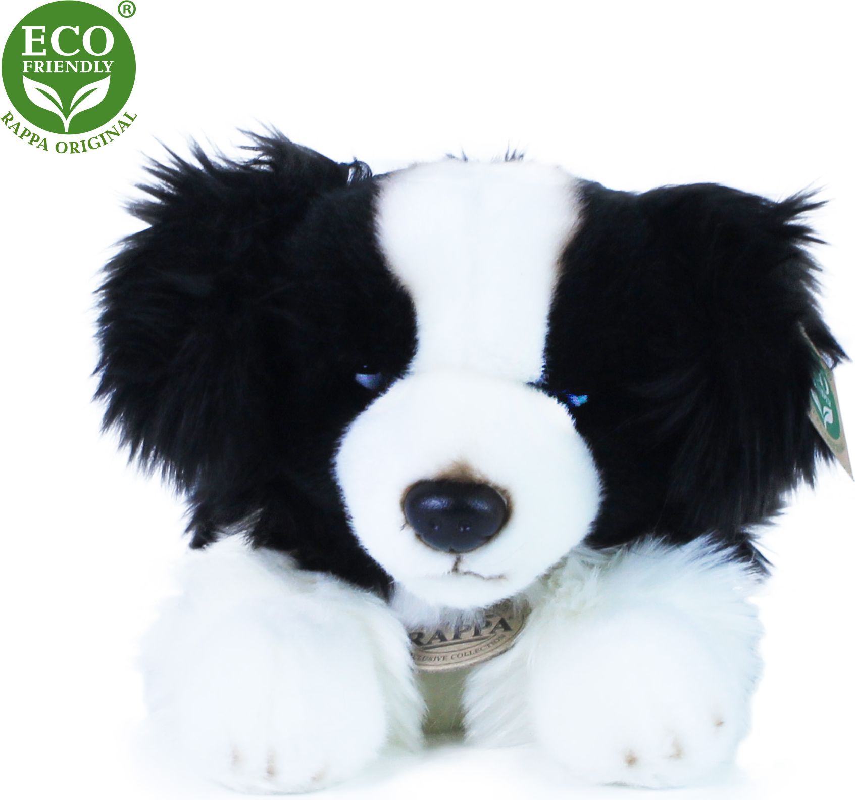 RAPPA Plyšový pes border kolie 30 cm ECO-FRIENDLY - obrázek 2