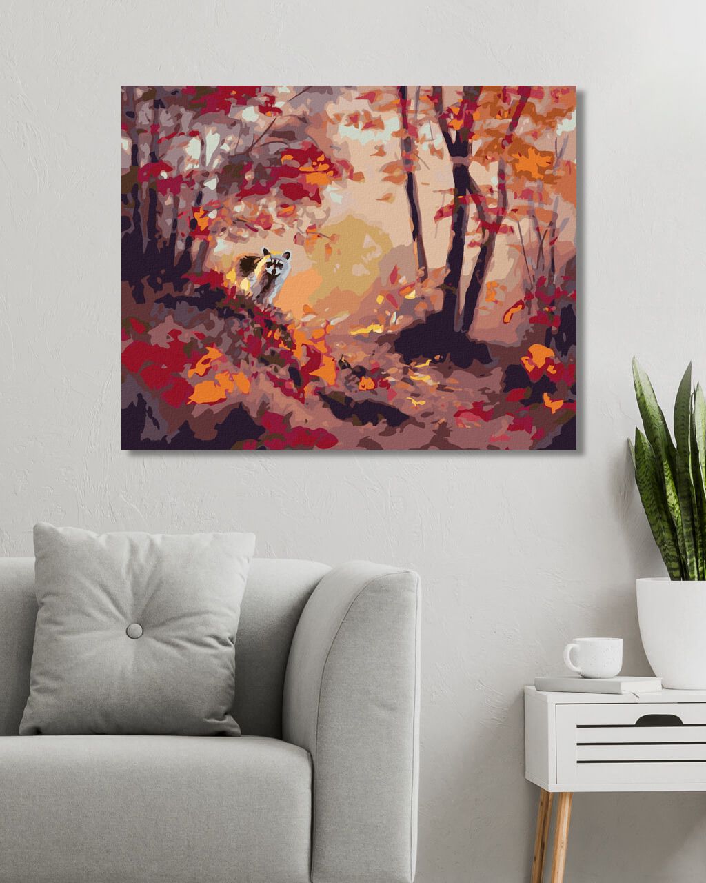 zuty Malování podle čísel - MÝVAL A PODZIMNÍ LES (D. RUSTY RUST) - Rozměr: 40x50 cm, Rámování: Varianta: bez rámu a bez vypnutí plátna - obrázek 8