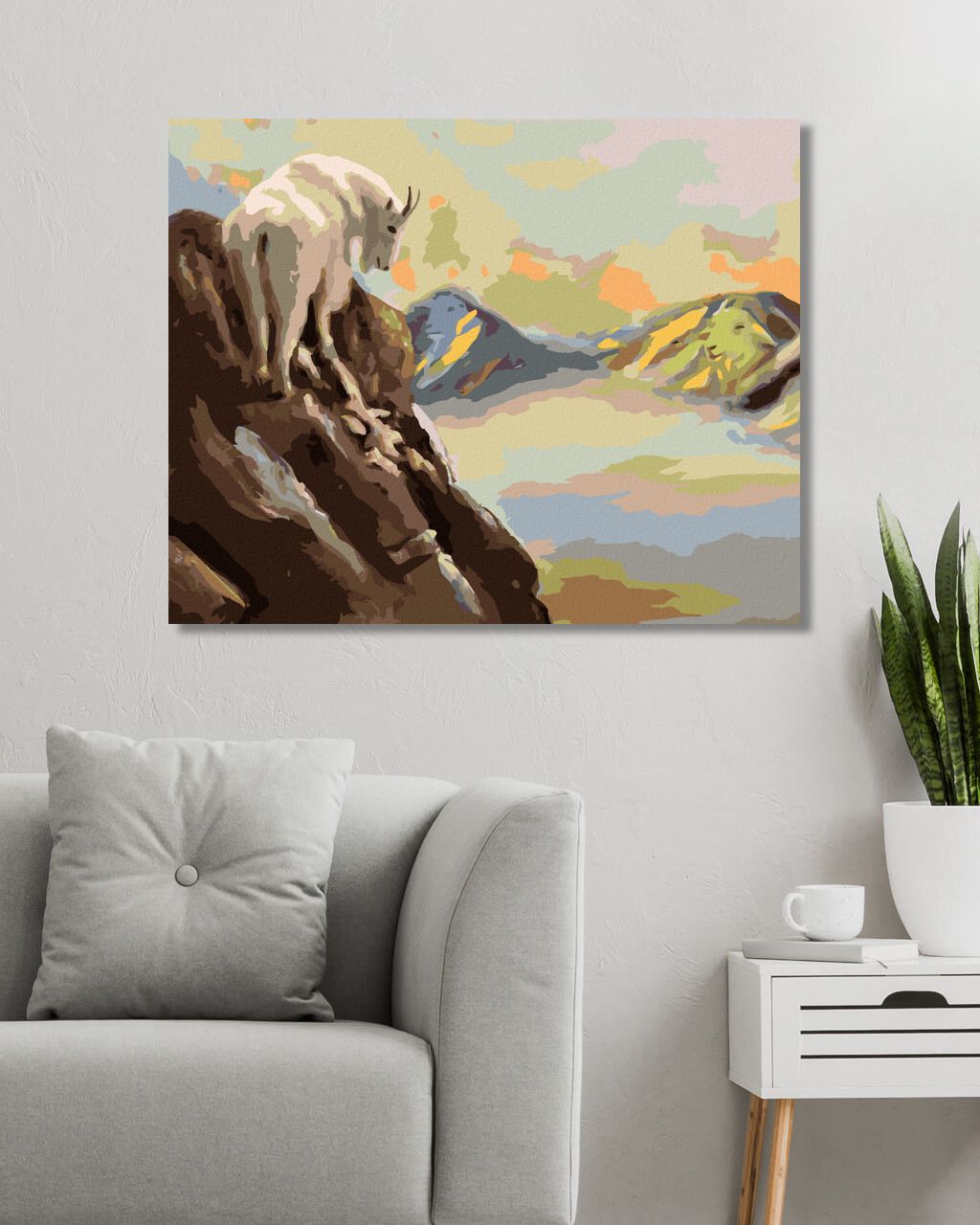 zuty Malování podle čísel - KOZA A HORY (D. RUSTY RUST) - Rozměr: 40x50 cm, Rámování: Varianta: bez rámu a bez vypnutí plátna - obrázek 10