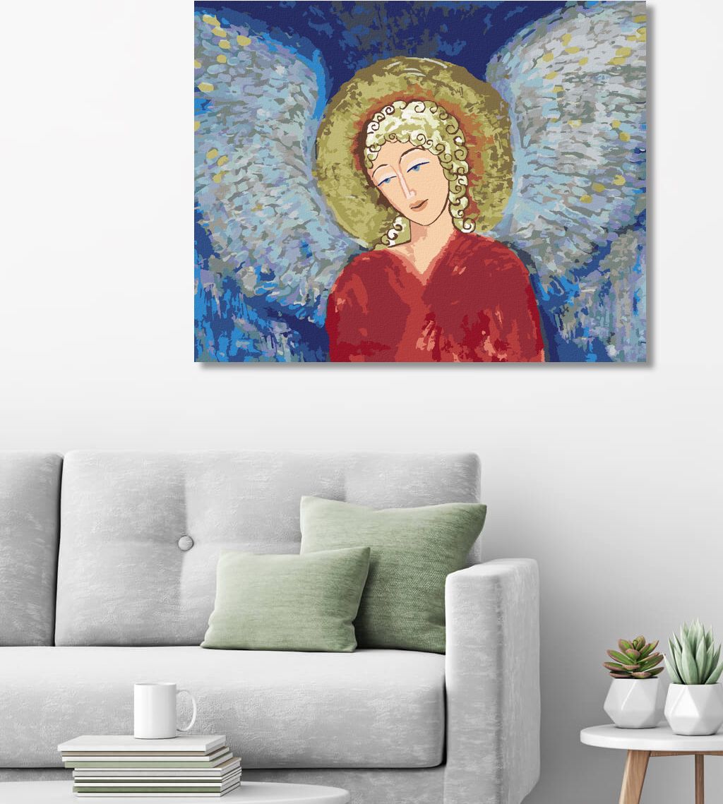 zuty Malování podle čísel - VÁNOČNÍ ANDĚL III - Rozměr: 40x50 cm, Rámování: Varianta: vypnuté plátno na rám - obrázek 5