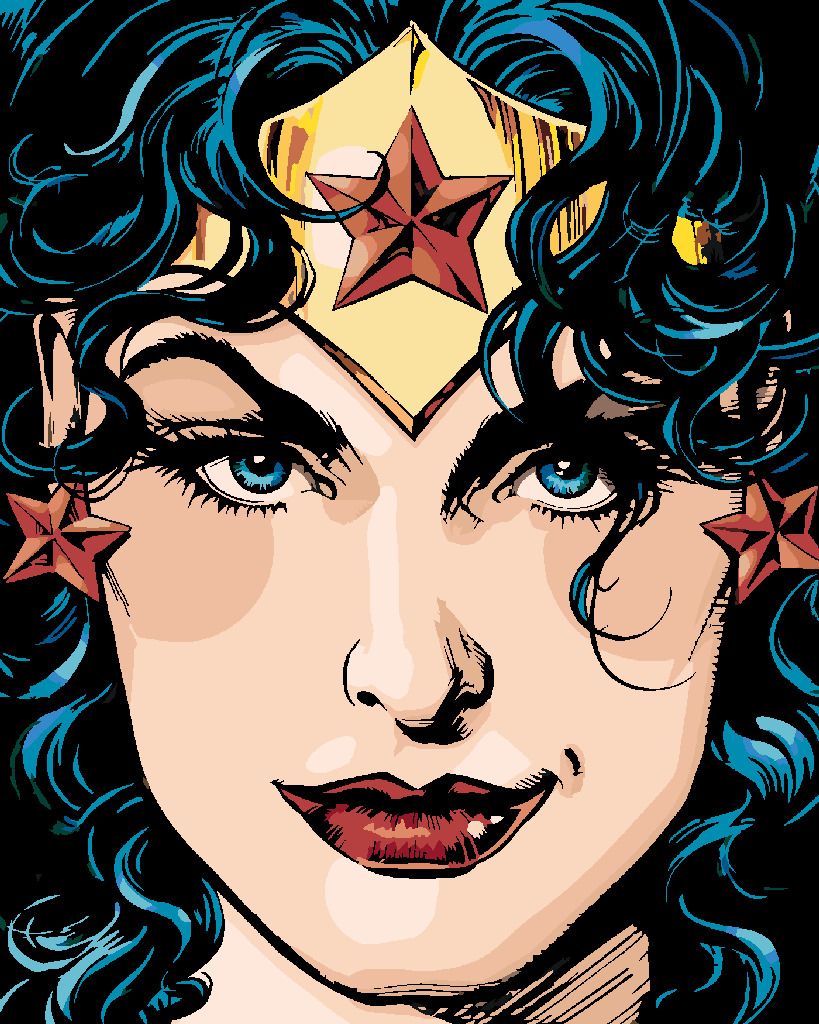 zuty Malování podle čísel - WONDER WOMAN PŘEBAL KOMIKSU - Rozměr: 40x50 cm, Rámování: Varianta: bez rámu a bez vypnutí plátna - obrázek 8
